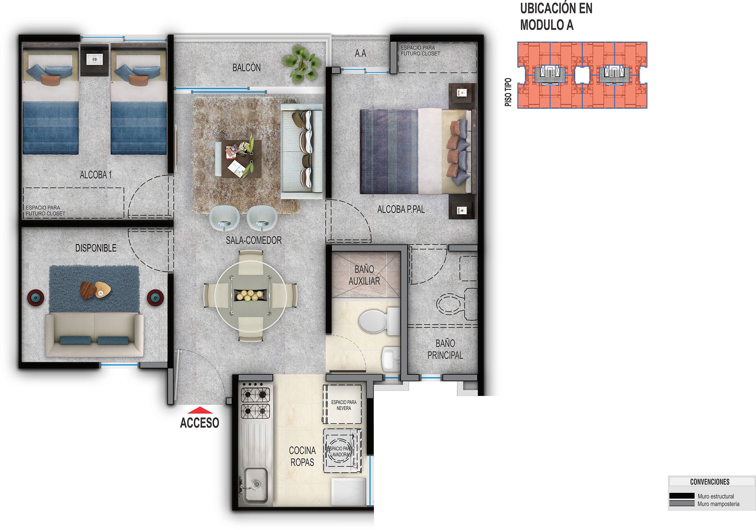  en undefined Undefined Undefined Undefined 47 m2 Habitaciones 2 Baños 2 Precio $165100000