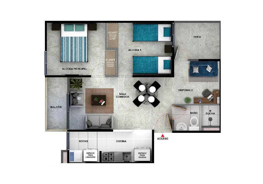 en undefined Undefined Undefined Undefined 34 m2 Habitaciones 1 Baños 2 Garajes 0 Precio $156714000