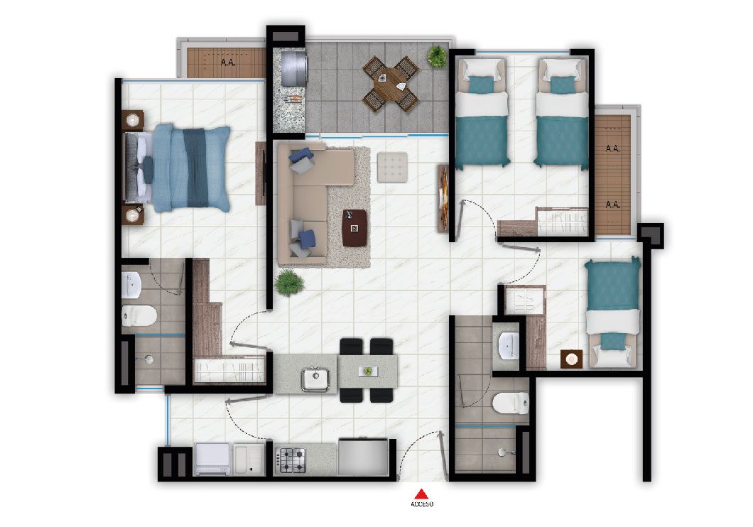 en undefined Undefined Undefined Undefined 52 m2 Habitaciones 2 Baños 2 Garajes 0 Precio $279986000