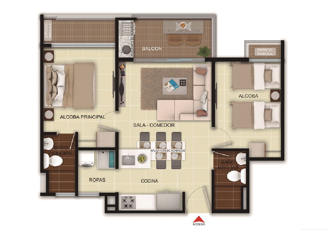 en undefined Undefined Undefined Undefined 53 m2 Habitaciones 2 Baños 2 Precio $274549000