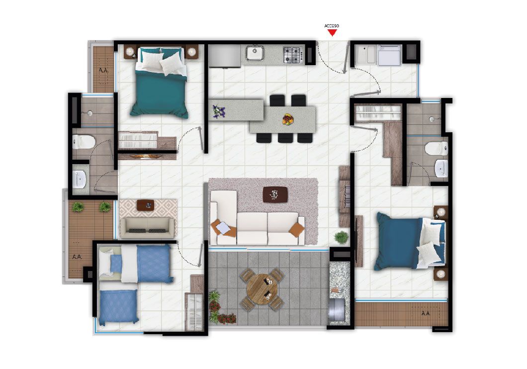 en undefined Undefined Undefined Undefined 80 m2 Habitaciones 3 Baños 2 Precio $433570000