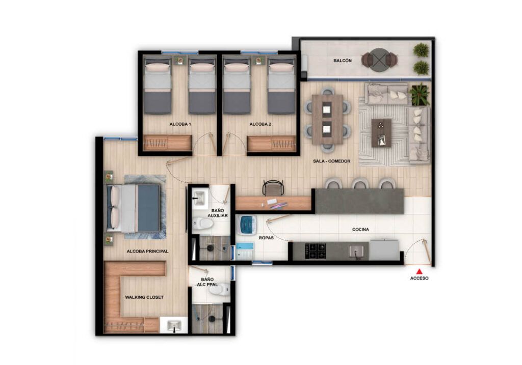en undefined Undefined Undefined Undefined 75 m2 Habitaciones 3 Baños 2 Precio $674519000