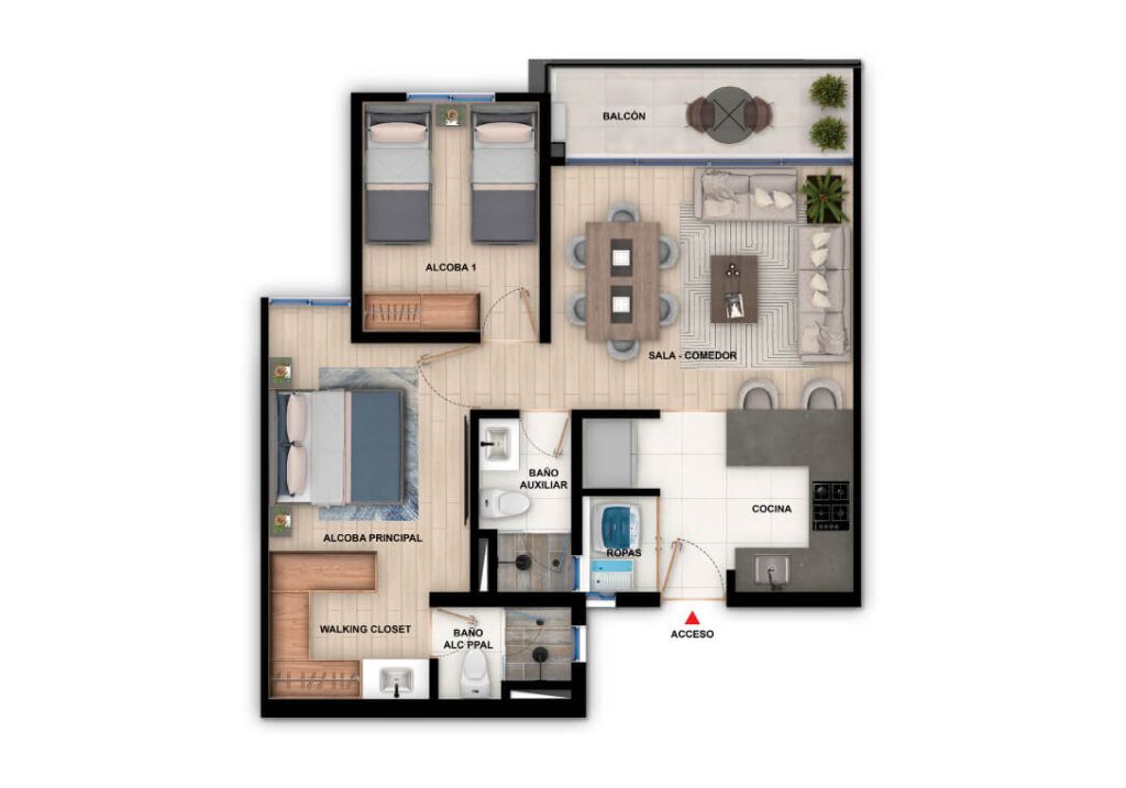 en undefined Undefined Undefined Undefined 54 m2 Habitaciones 2 Baños 2 Garajes 0 Precio $547262000