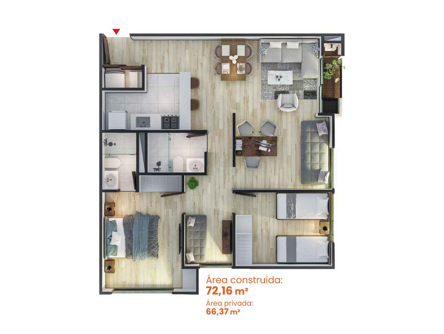 Proyectos Vivienda Nueva Las Flores Cajica Apartamento en venta Cundinamarca Cajicá El Canelon 66 m2 Habitaciones 3 Baños 2 Garajes 1 Precio $489000000