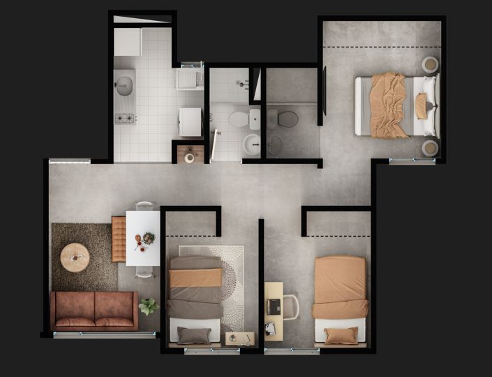 Proyectos Sobre Planos La Unión Ii De La Marlene Apartamento en venta Cundinamarca Bogotá Bosa 0 m2 Habitaciones 3 Baños 2 Garajes 2 Precio $195000000