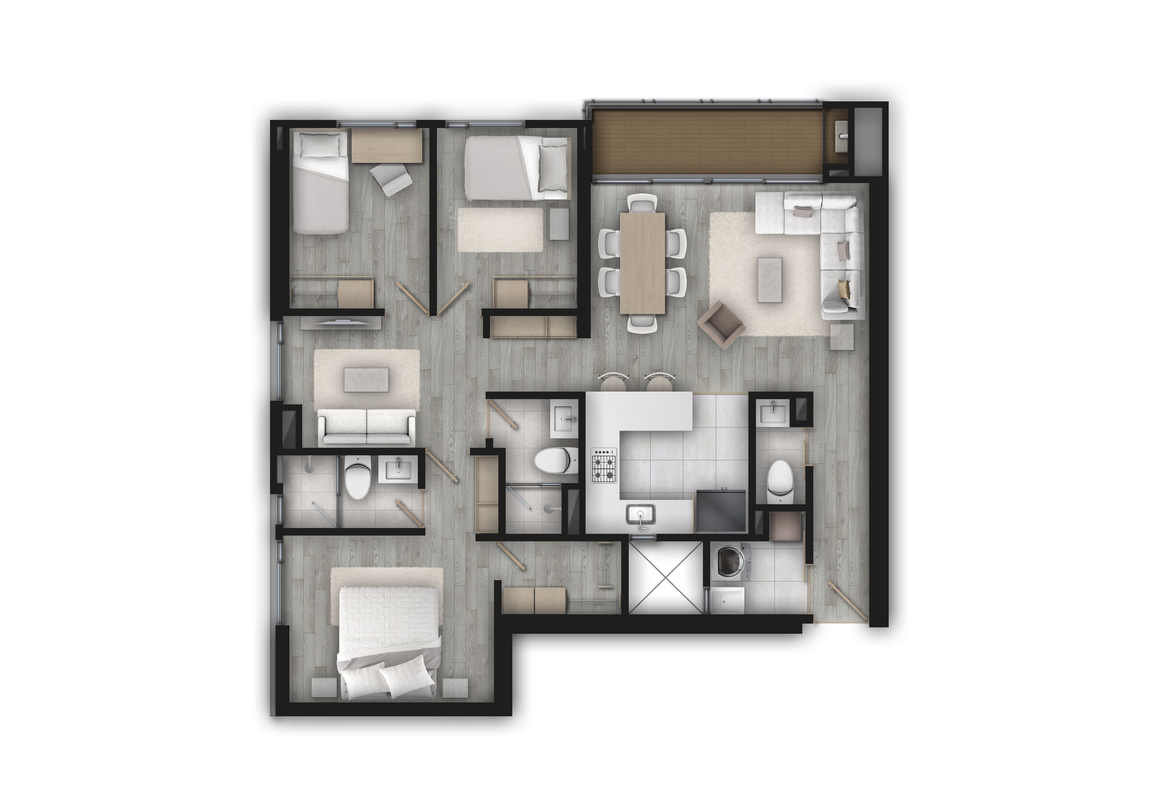  en undefined Undefined Undefined Undefined 96 m2 Habitaciones 3 Baños 3 Garajes 1 Precio $857000000