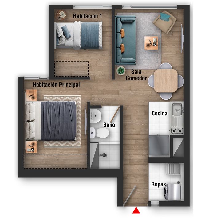 en undefined Undefined Undefined Undefined Habitaciones 2 Baños 1 Precio $278000000