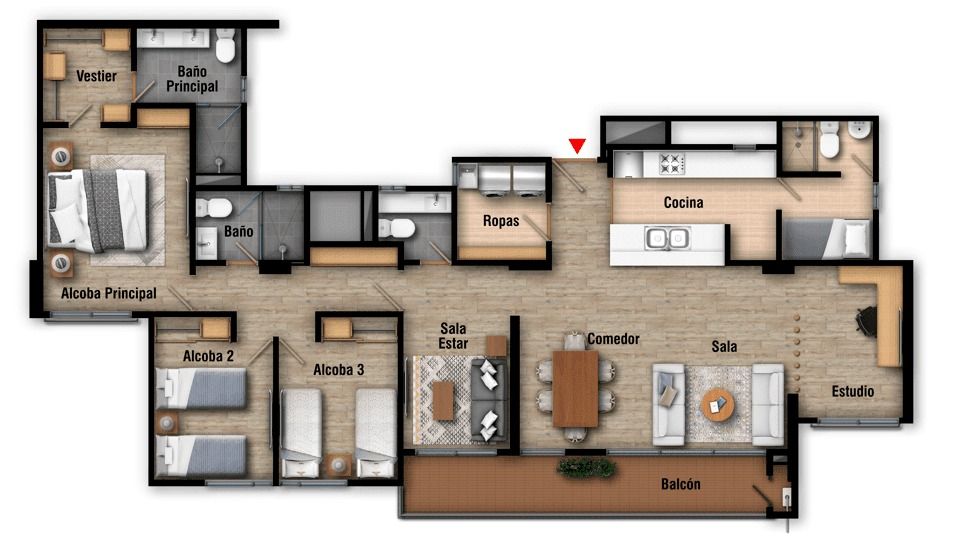 Proyectos en Construcción Verdemonte Apartamento en venta Cundinamarca La Calera Calera Gardens 0 m2 Habitaciones 3 Baños 4 Garajes 2 Precio $731000000
