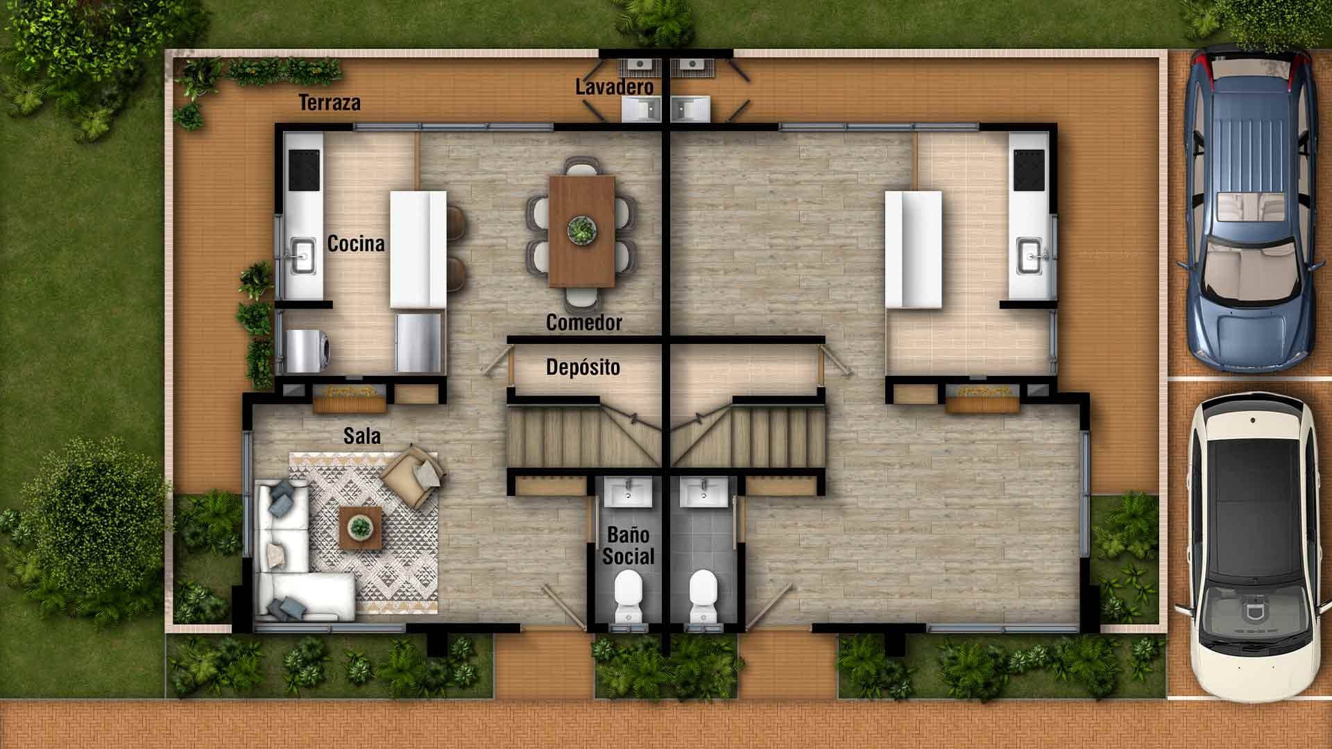 Proyectos Sobre Planos Reverdecer Casa en venta Cundinamarca La Calera Hoya De Teusaca 90 m2 Habitaciones 3 Baños 3 Garajes 2 Precio $646000000