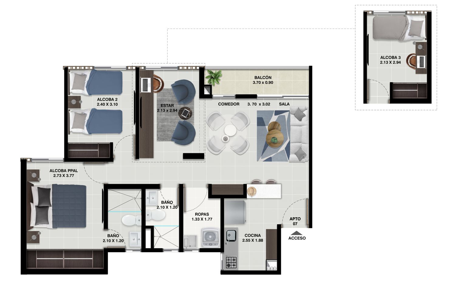 en undefined Undefined Undefined Undefined 60 m2 Habitaciones 2 Baños 1 Precio $214000000