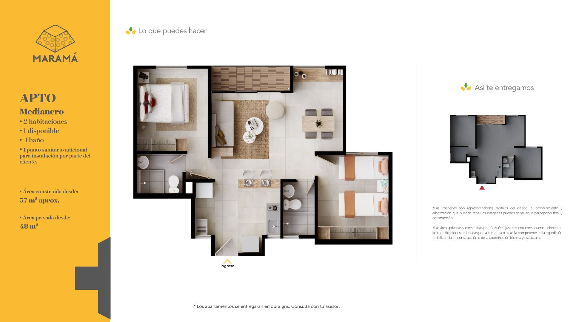 Proyectos Vivienda Nueva Marama Apartamento en venta Meta Villavicencio Villavicencio 0 m2 Habitaciones 2 Baños 1 Garajes 0 Precio $222074595