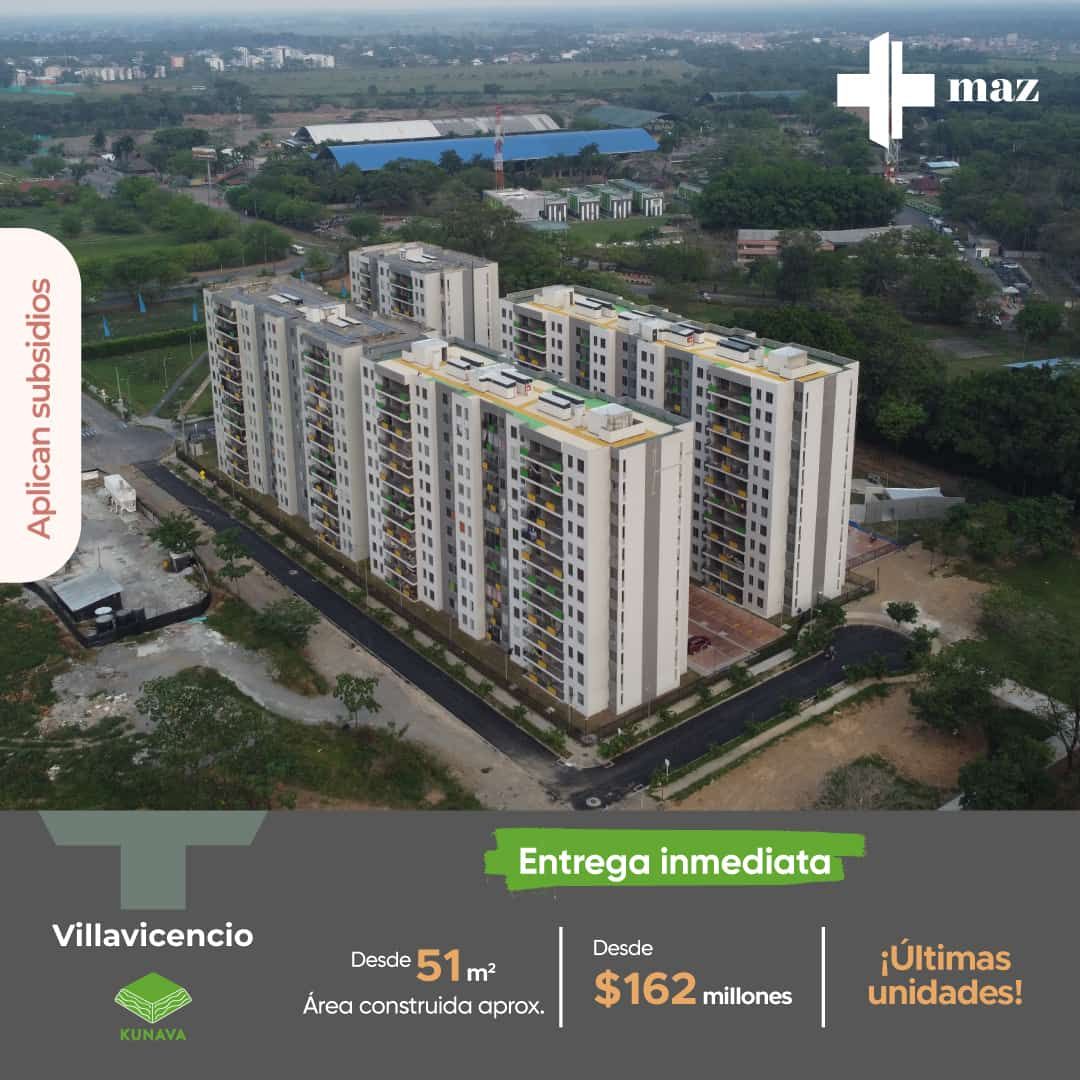 Proyectos Vivienda Nueva Kunava Apartamento en venta Meta Villavicencio Villavicencio 0 m2 Habitaciones 2 Baños 1 Garajes 0 Precio $177937500