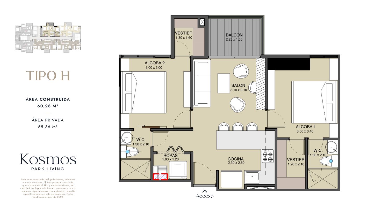  en undefined Undefined Undefined Undefined 60 m2 Habitaciones 2 Baños 2 Garajes 1 Precio $572600000