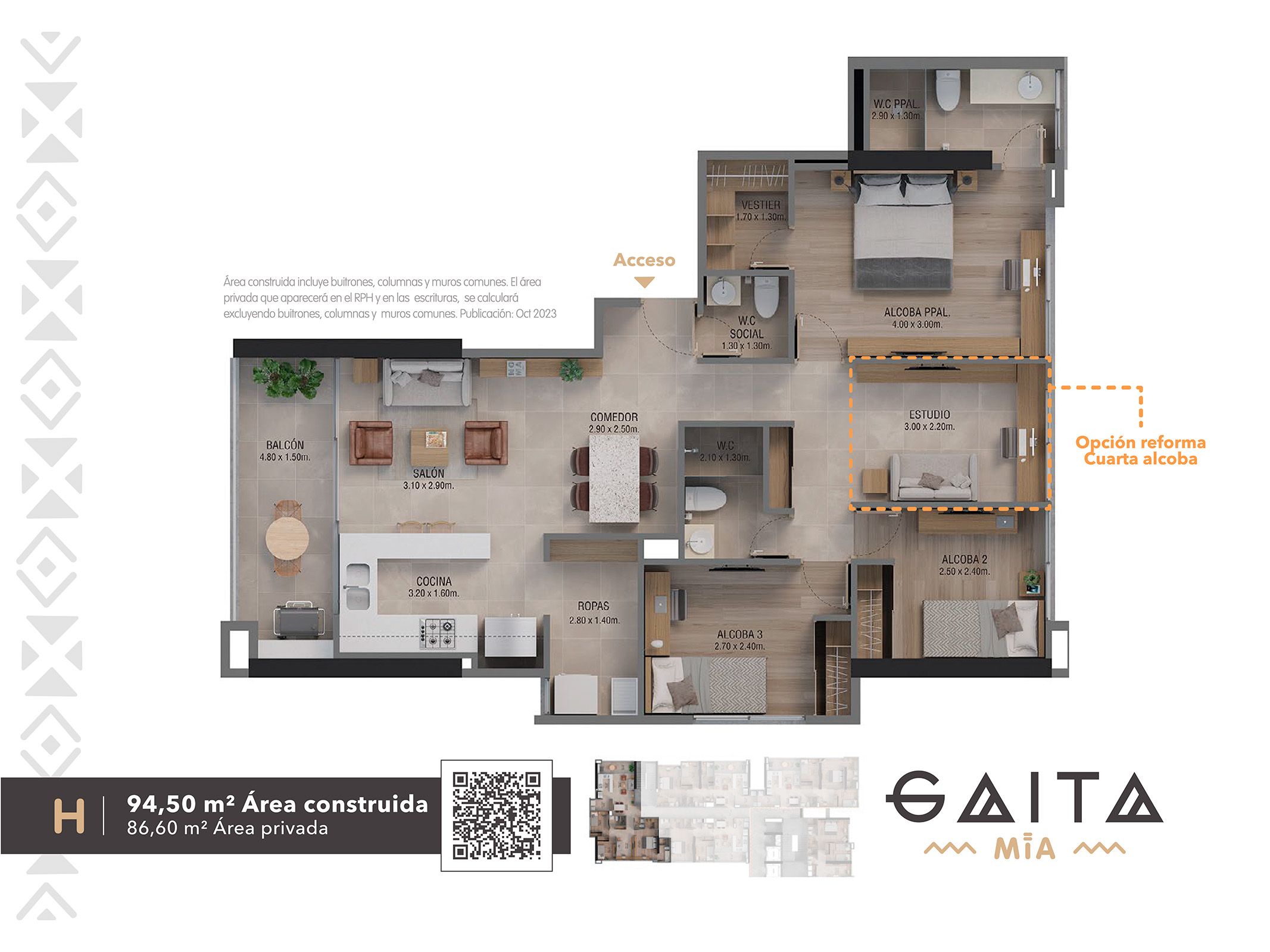  en undefined Undefined Undefined Undefined 86 m2 Habitaciones 3 Baños 2 Garajes 1 Precio $763800000