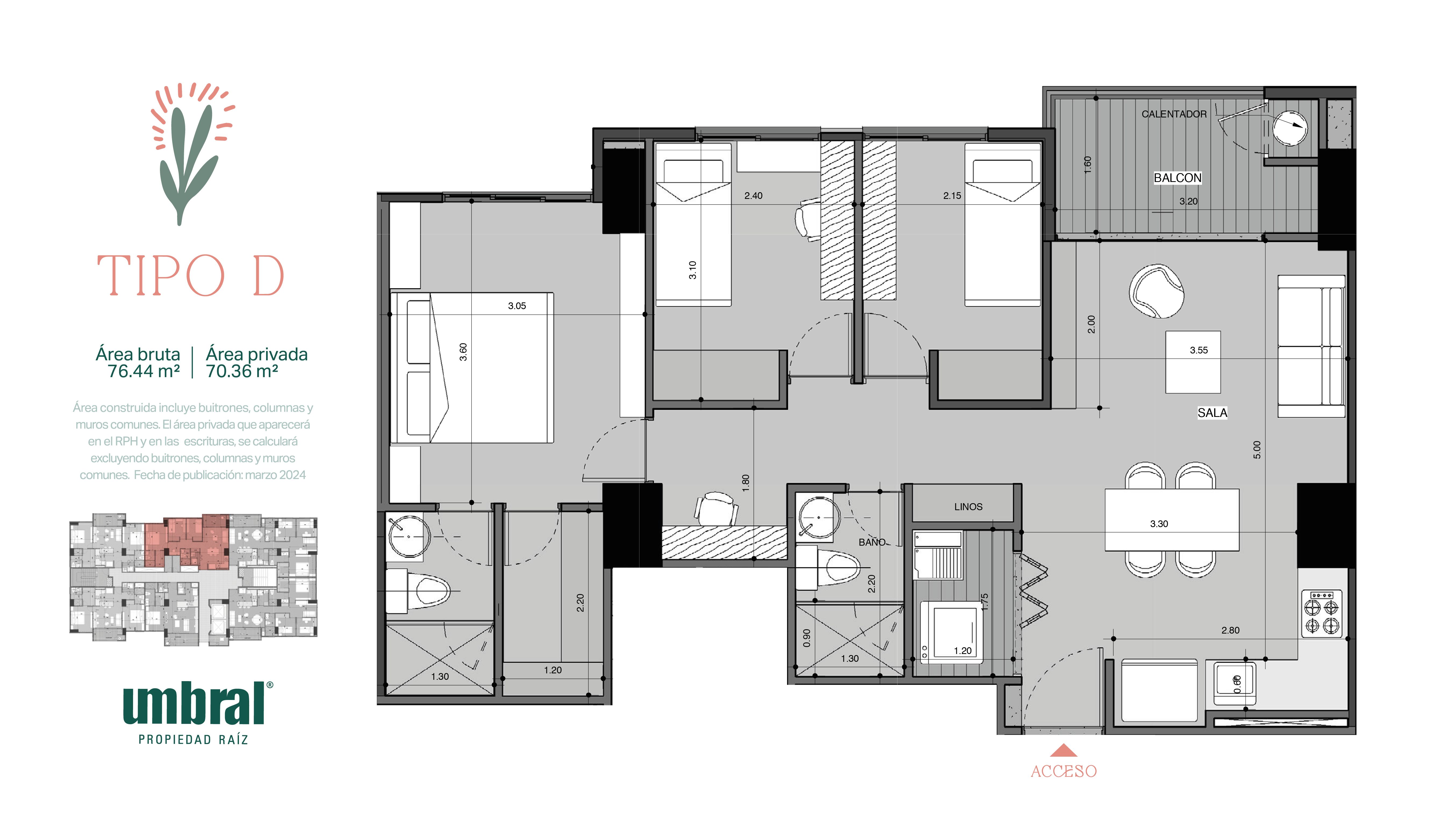  en undefined Undefined Undefined Undefined 76 m2 Habitaciones 3 Baños 2 Garajes 1 Precio $652100000