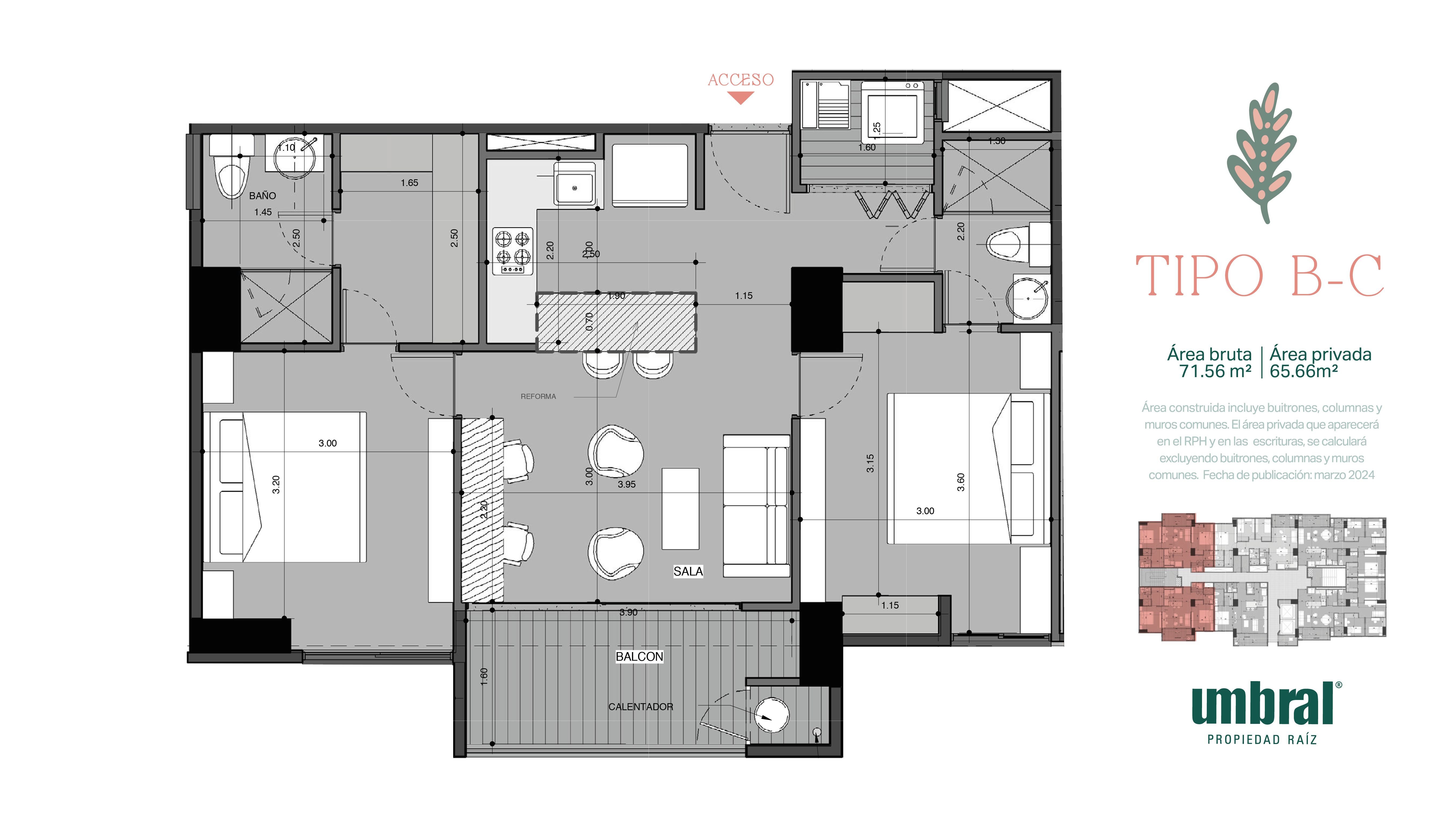  en undefined Undefined Undefined Undefined 71 m2 Habitaciones 2 Baños 2 Garajes 1 Precio $572200000