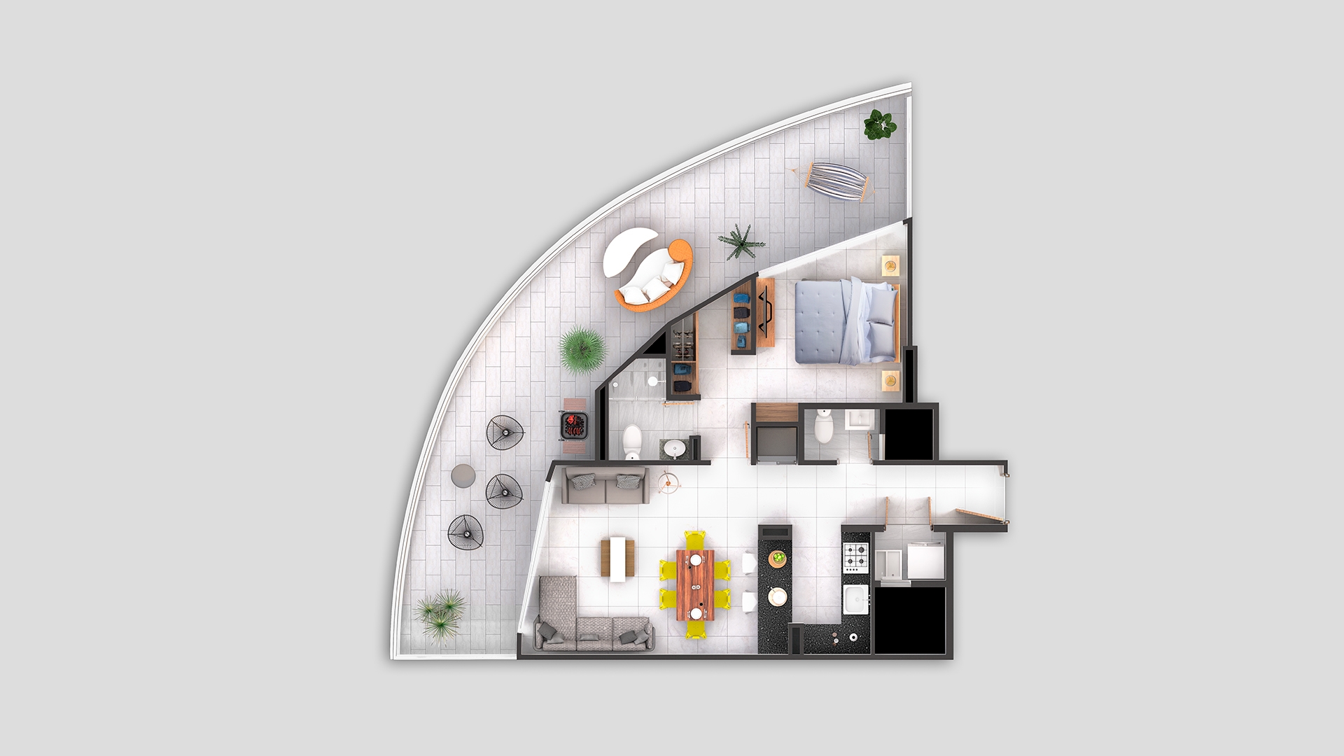 Proyectos Vivienda Nueva Castelo Apartamento en venta Bolívar Cartagena Serena Del Mar 54 m2 Habitaciones 2 Baños 1 Garajes 1 Precio $745000000