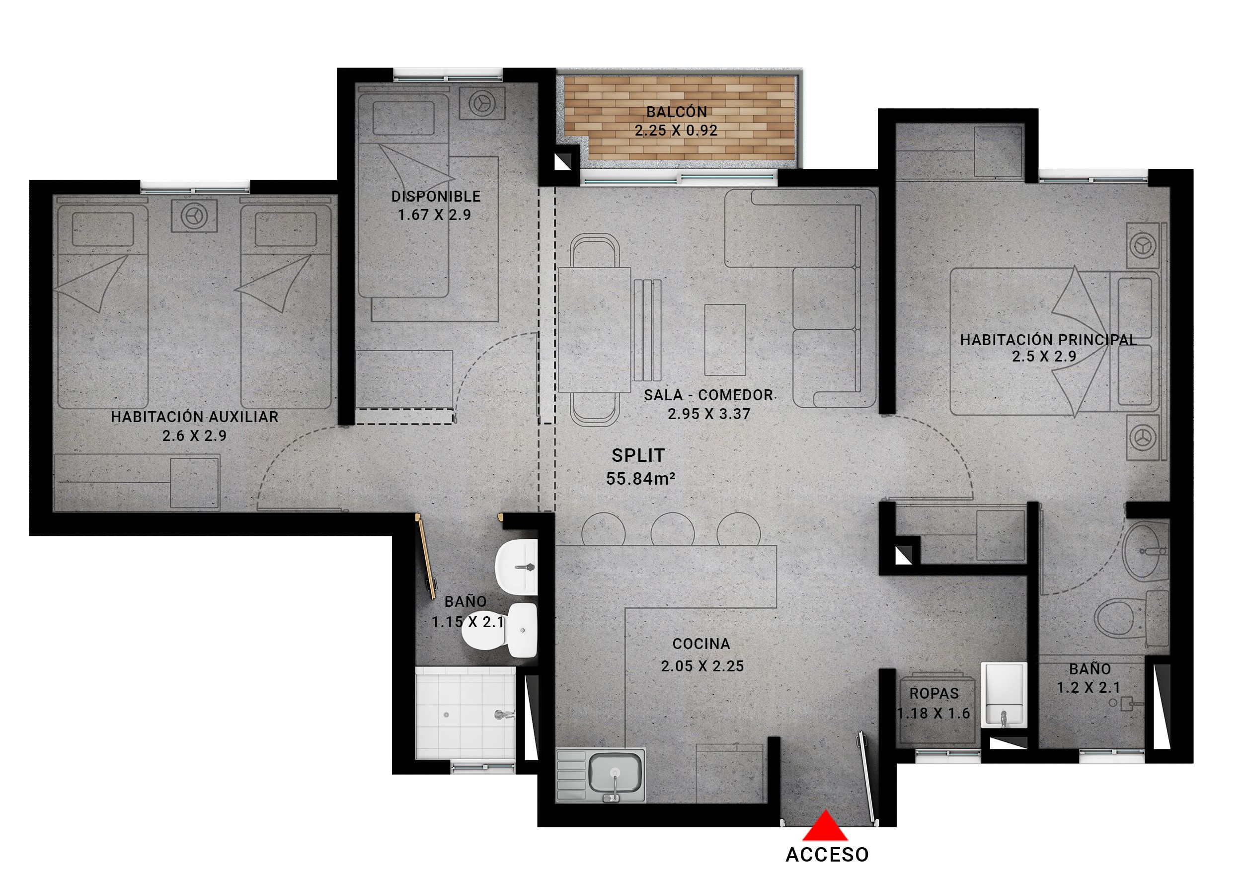 en undefined Undefined Undefined Undefined 46 m2 Habitaciones 2 Baños 3 Garajes 0 Precio $214920000