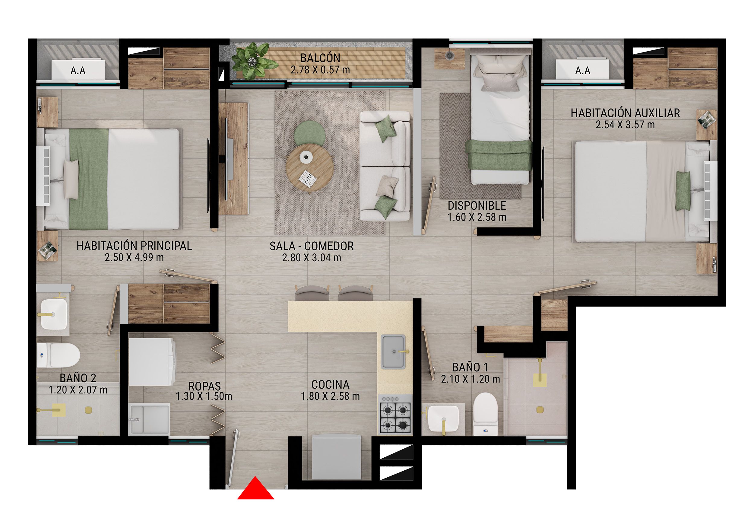 en undefined Undefined Undefined Undefined 46 m2 Habitaciones 3 Baños 2 Garajes 0 Precio $226260000