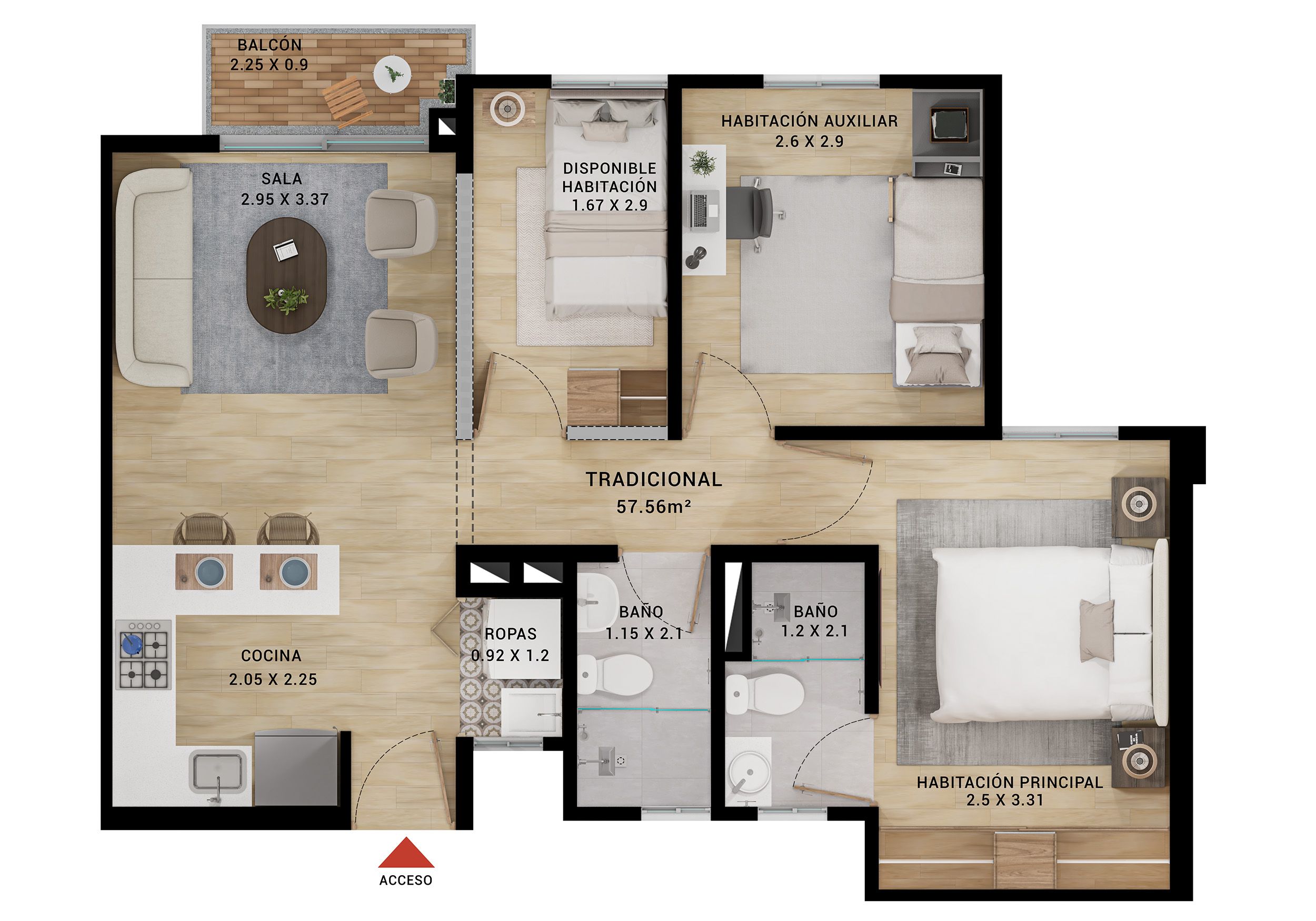 en undefined Undefined Undefined Undefined 54 m2 Habitaciones 1 Baños 2 Garajes 1 Precio $230000000