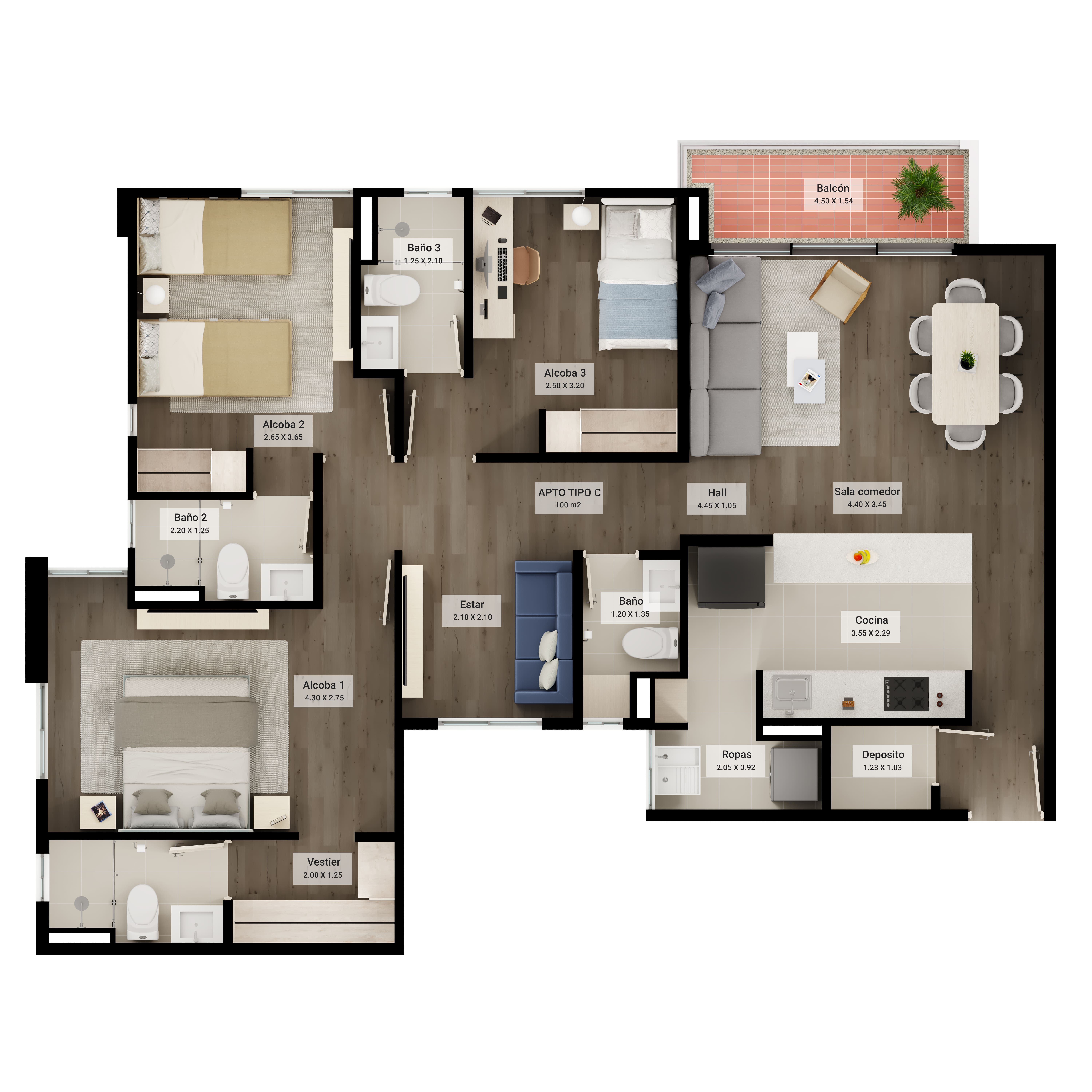 Proyectos Entrega Inmediata Cerezo Apartamento en venta Cundinamarca Mosquera Reserva De Alcalá 100 m2 Habitaciones 3 Baños 4 Garajes 1 Precio $619000000