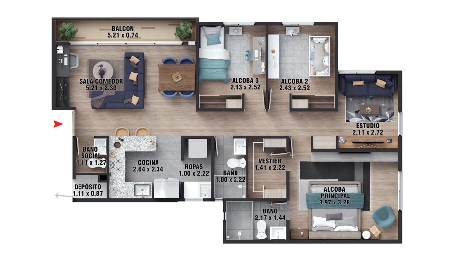 en undefined Undefined Undefined Undefined 80 m2 Habitaciones 3 Baños 2 Garajes 1 Precio $436200000