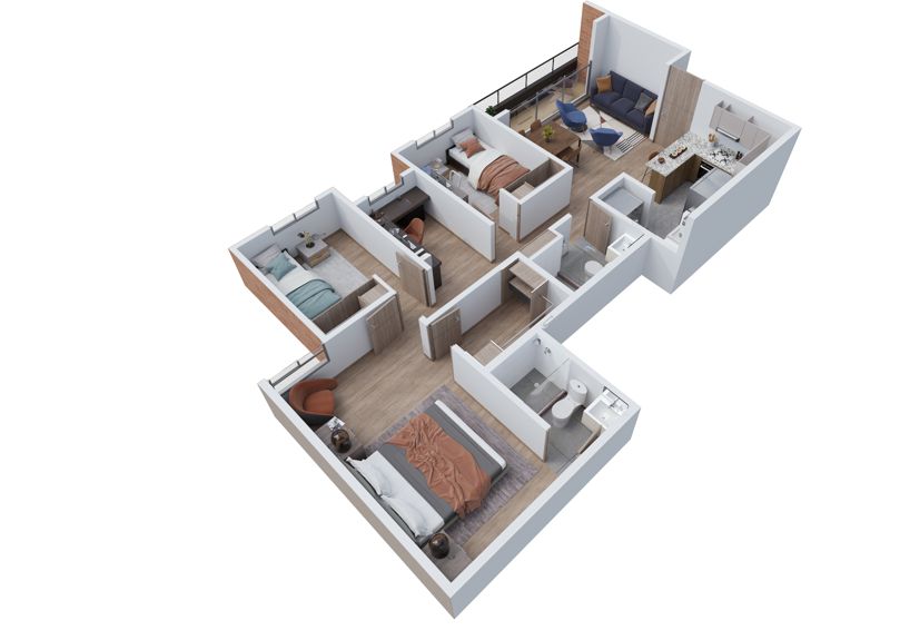 Proyectos Vivienda Nueva Pacifika Apartamento en venta Cundinamarca Mosquera Mosquera 79 m2 Habitaciones 3 Baños 2 Garajes 1 Precio $381900000