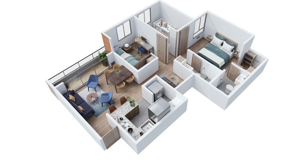 Proyectos Vivienda Nueva Pacifika Apartamento en venta Cundinamarca Mosquera Mosquera 70 m2 Habitaciones 3 Baños 2 Garajes 1 Precio $322900000