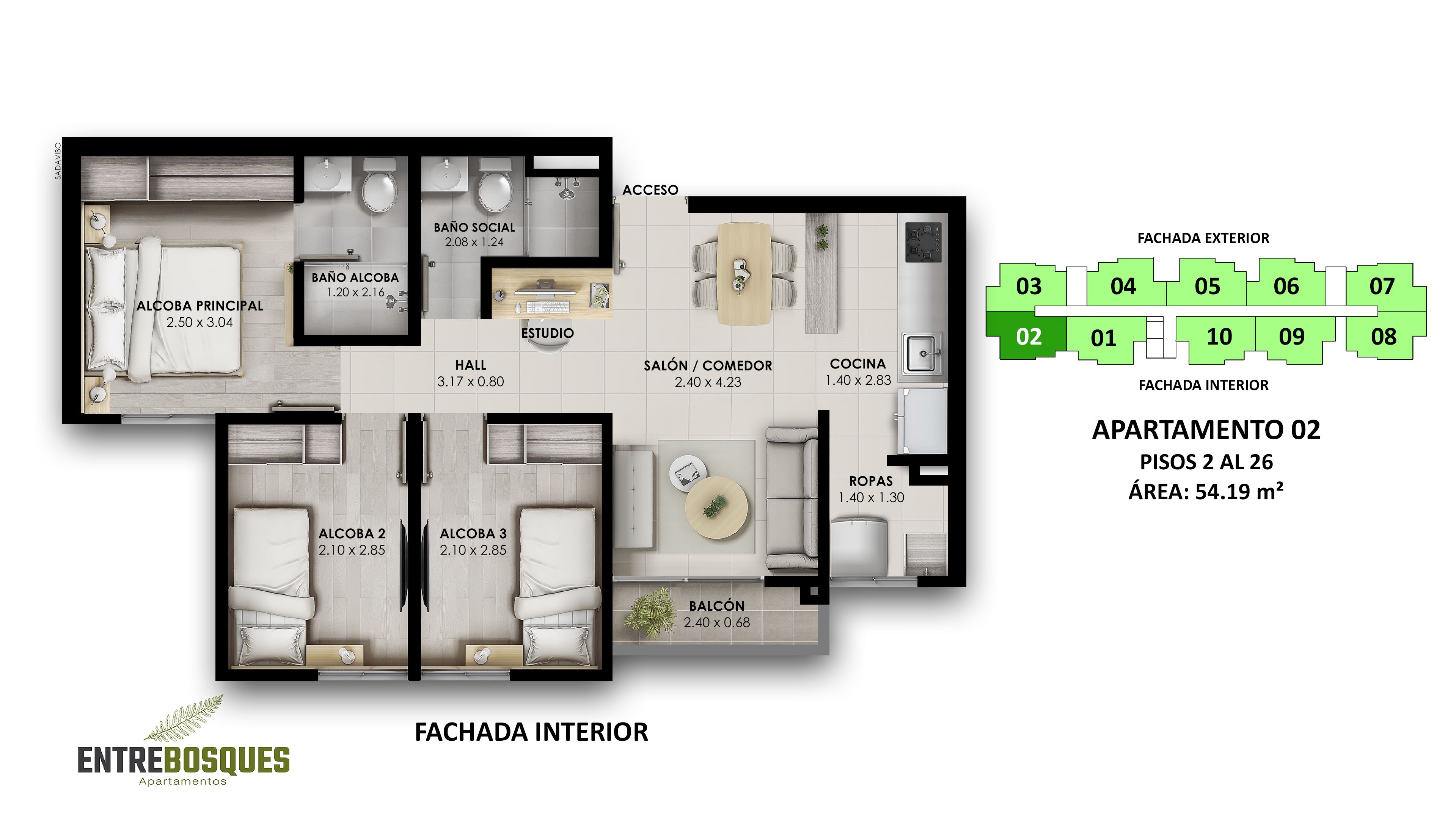 Proyectos Entrega Inmediata Entrebosques Apartamento en venta Antioquia Bello Bello Niquia 54 m2 Habitaciones 3 Baños 2 Garajes 0 Precio $213525000