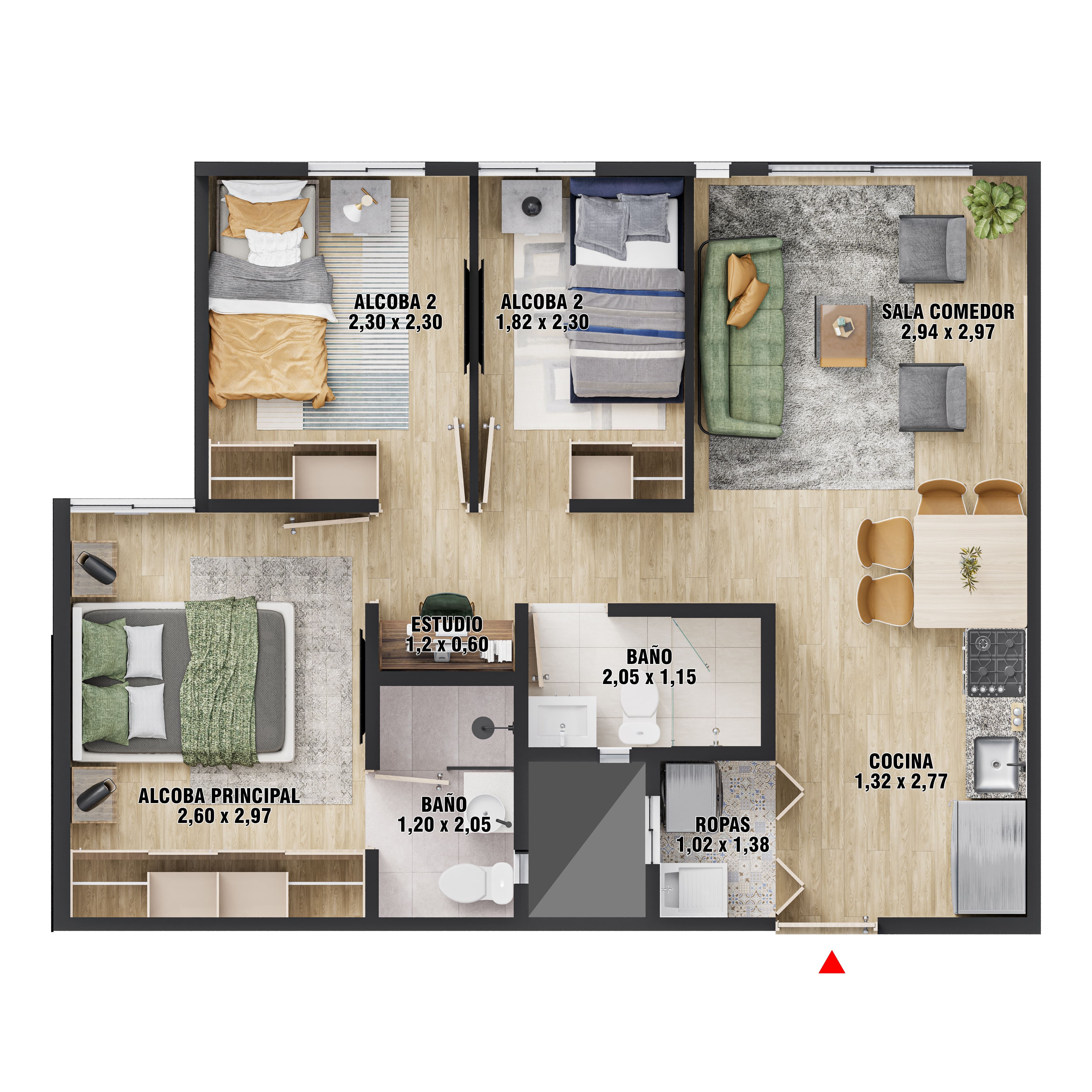  en undefined Undefined Undefined Undefined 48 m2 Habitaciones 3 Baños 2 Garajes 1 Precio $236300000