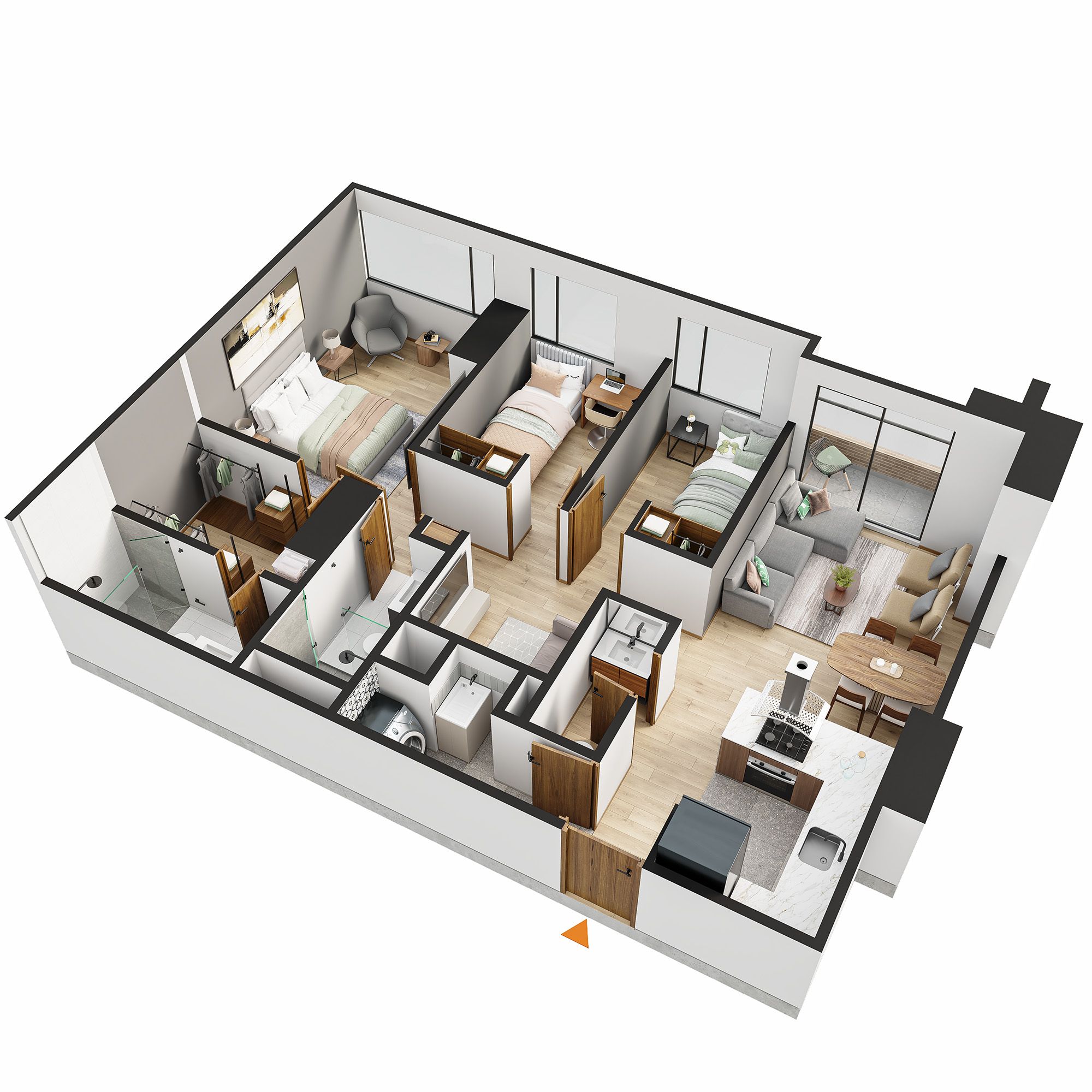 Vivienda No VIS Element 142 Apartamento en venta Cundinamarca Bogotá Cedritos 79 m2 Habitaciones 3 Baños 3 Garajes 1 Precio $834200000