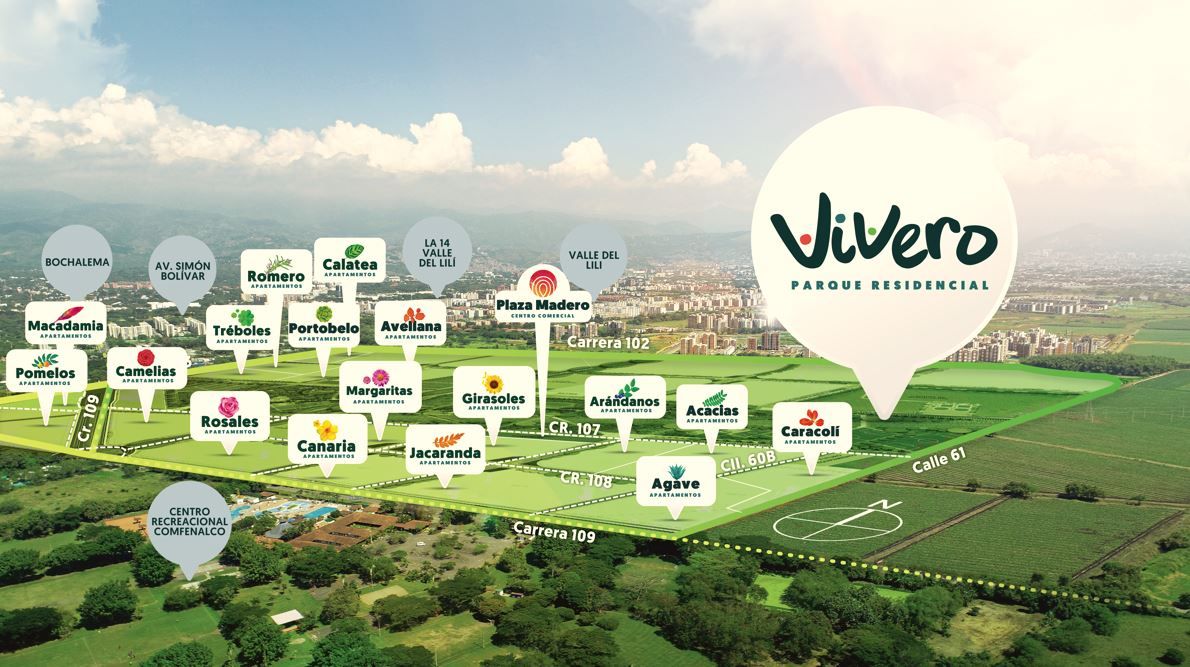 Proyectos Vivienda Nueva Romero Apartamento en venta Valle Del Cauca Cali Valle De Lili 87 m2 Habitaciones 2 Baños 2 Garajes 1 Precio $500942007