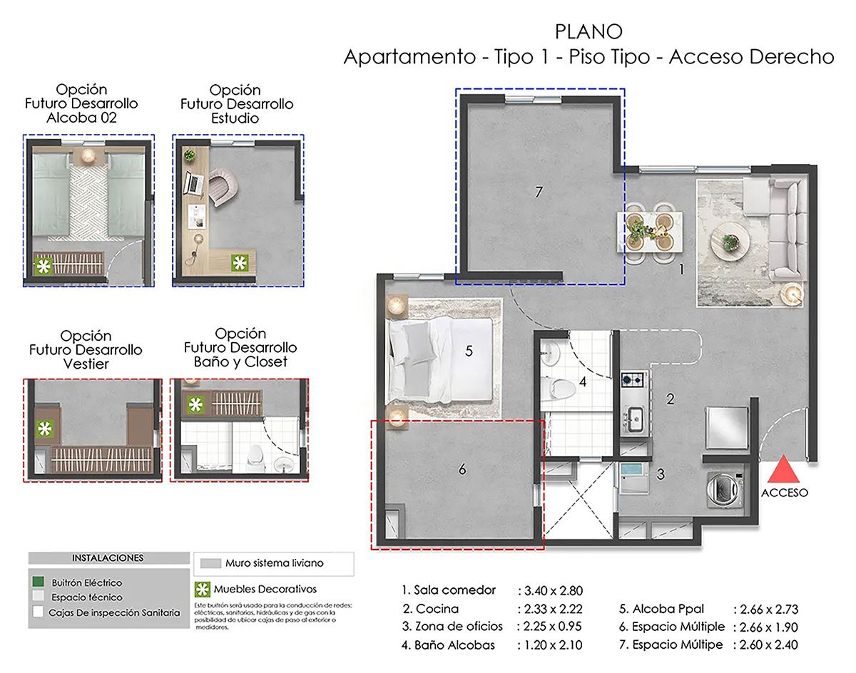 en undefined Undefined Undefined Undefined 46 m2 Habitaciones 1 Baños 1 Garajes 0 Precio $241943208