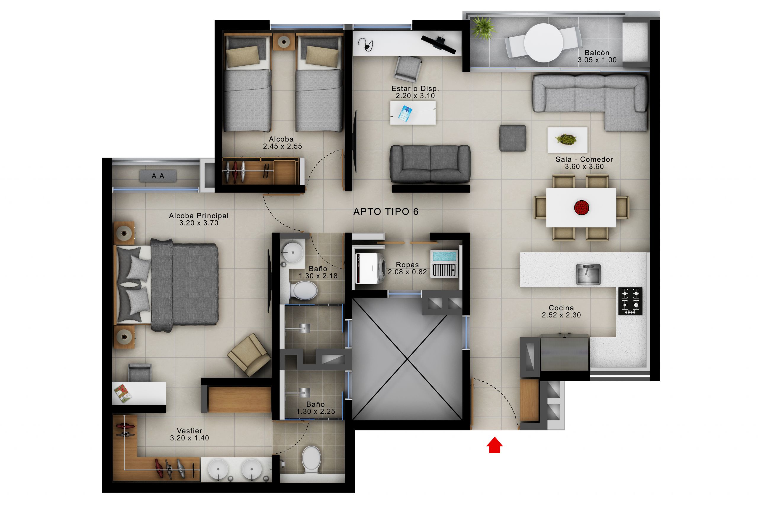  en undefined Undefined Undefined Undefined 63 m2 Habitaciones 2 Baños 2 Garajes 0 Precio $519274000