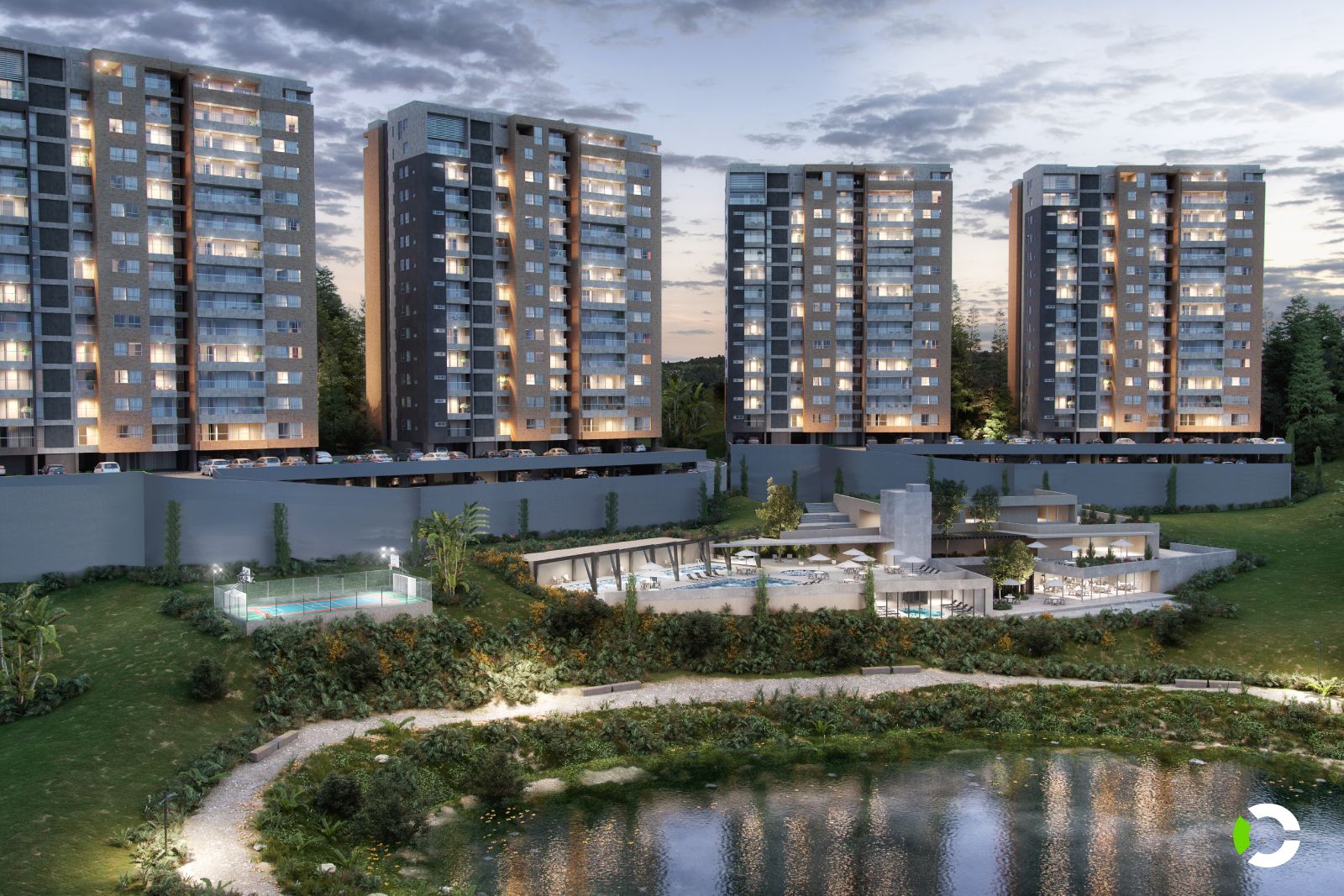 Proyectos Vivienda Nueva Aqua Apartamento en venta Antioquia Rionegro Ojo De Agua 96 m2 Habitaciones 3 Baños 2 Garajes 1 Precio $801252000