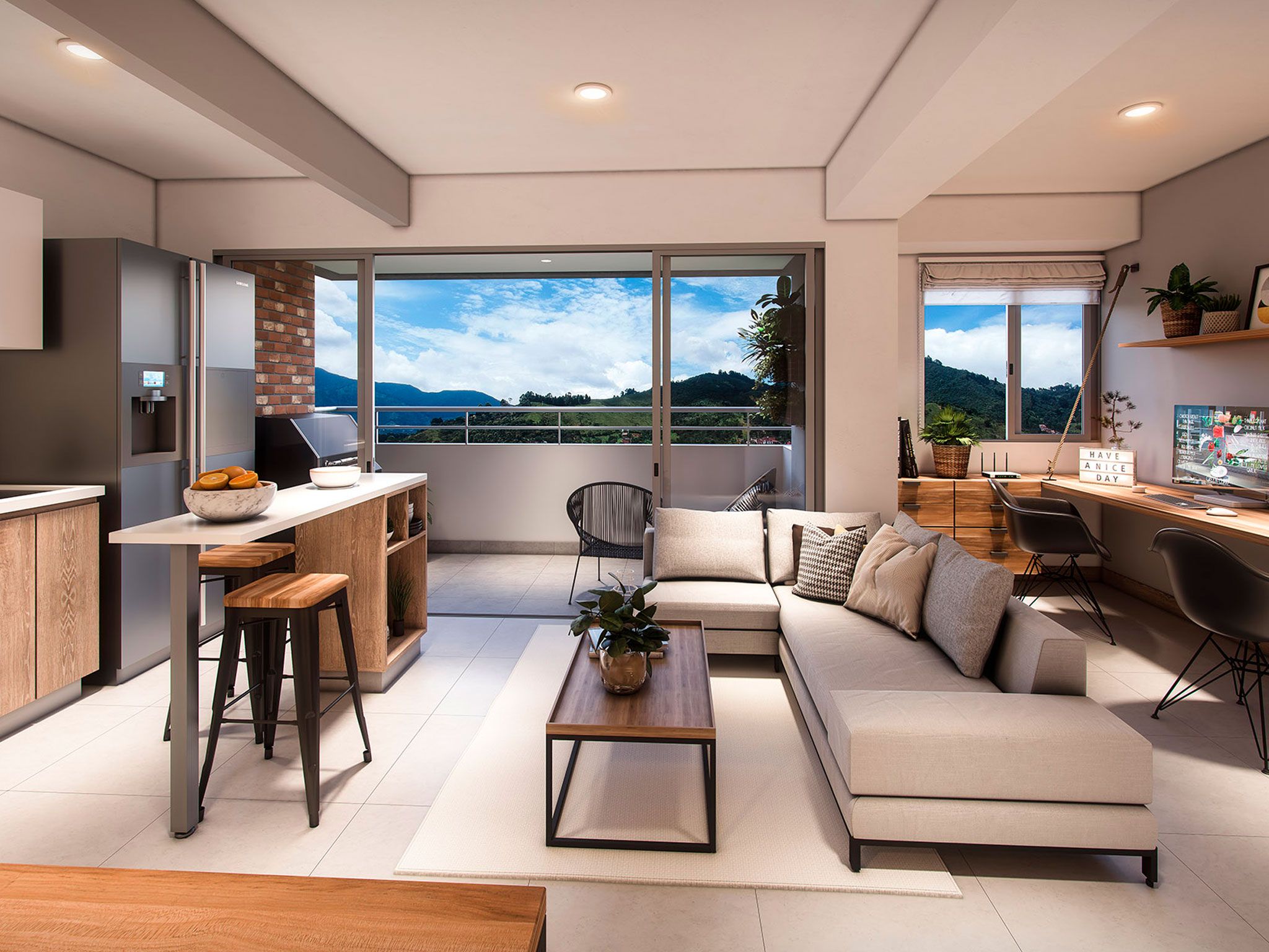 Proyectos Vivienda Nueva Herbario Apartamento en venta Antioquia Itagüí Reservas Del Sur 57 m2 Habitaciones 2 Baños 2 Garajes 0 Precio $394600000