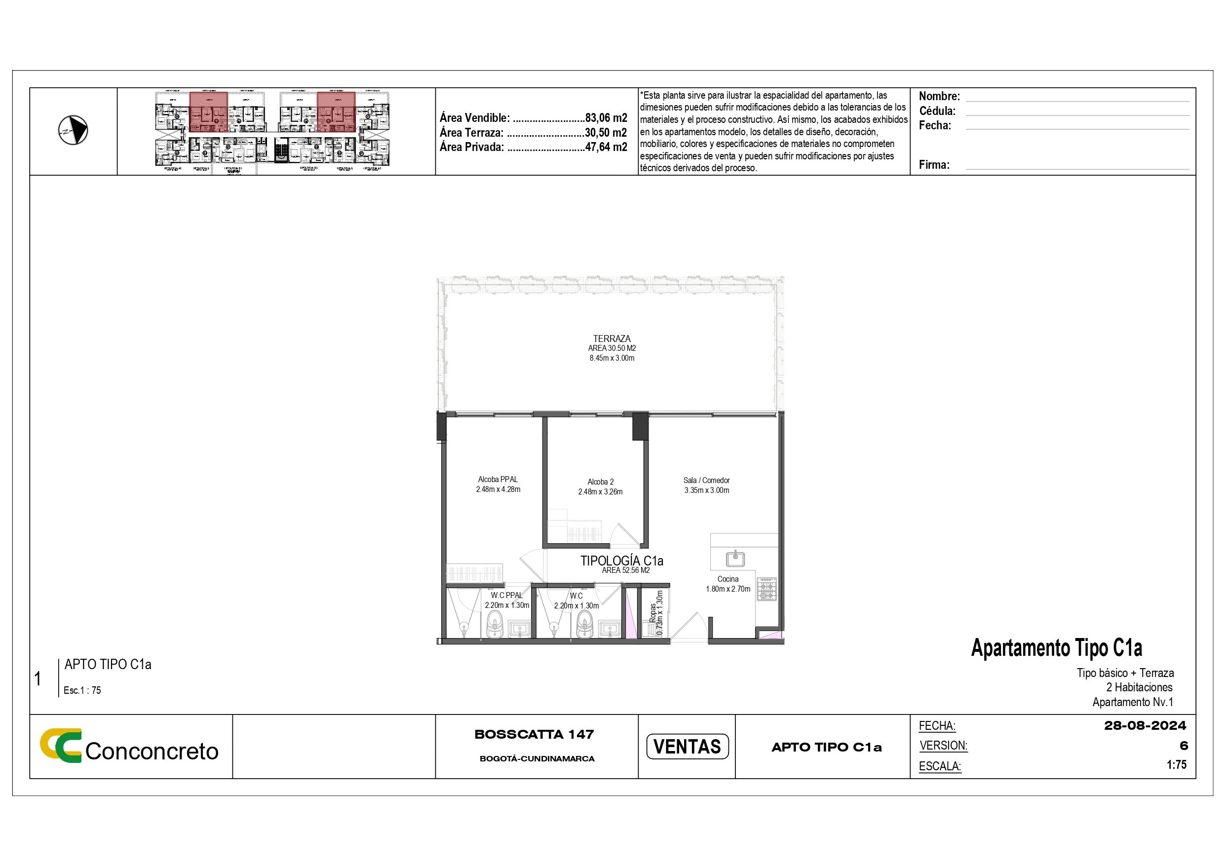 Proyectos Vivienda Nueva Bosscatta 147 Apartamento en venta Cundinamarca Bogotá Colinas De Suba 83 m2 Habitaciones 2 Baños 2 Garajes 1 Precio $648797000