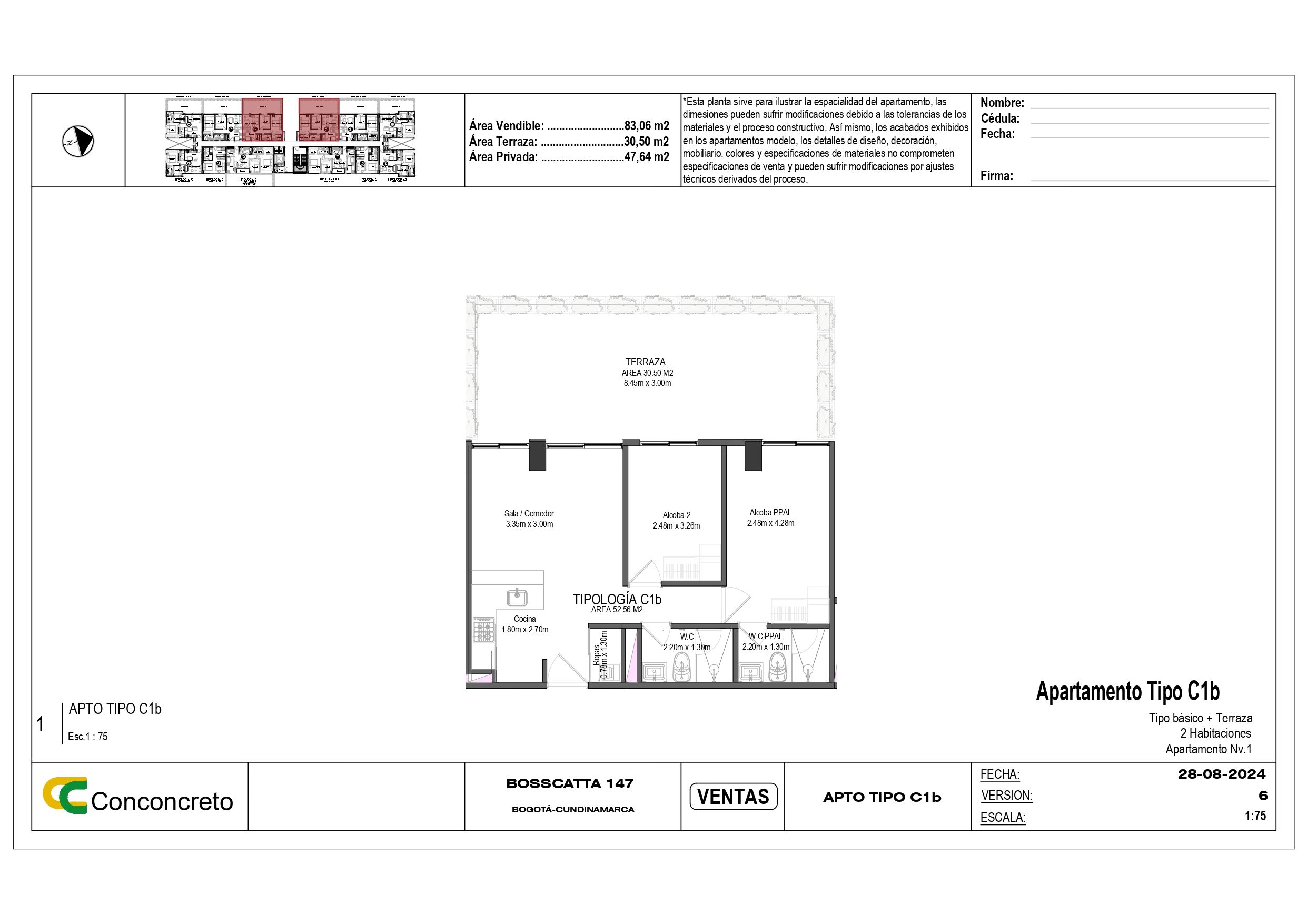 Proyectos Vivienda Nueva Bosscatta 147 Apartamento en venta Cundinamarca Bogotá Colinas De Suba 83 m2 Habitaciones 2 Baños 2 Garajes 1 Precio $648797000
