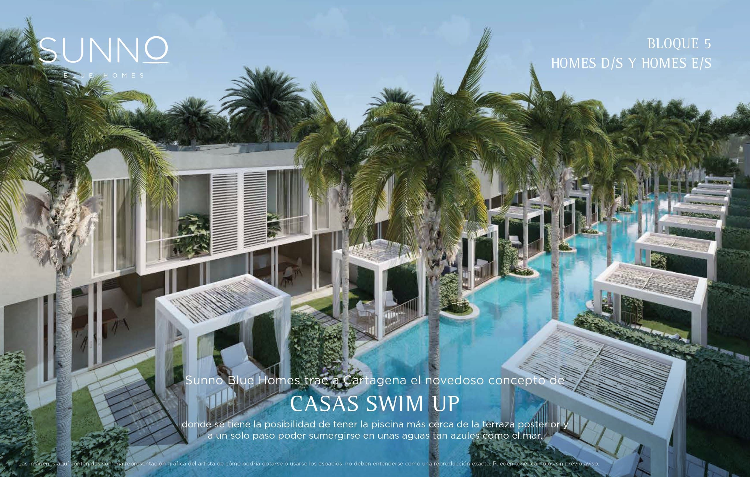 Proyectos Vivienda Nueva Sunno Blue Homes Casa en venta Bolívar Cartagena Cartagena 148 m2 Habitaciones 3 Baños 4 Garajes 2 Precio $1112890000