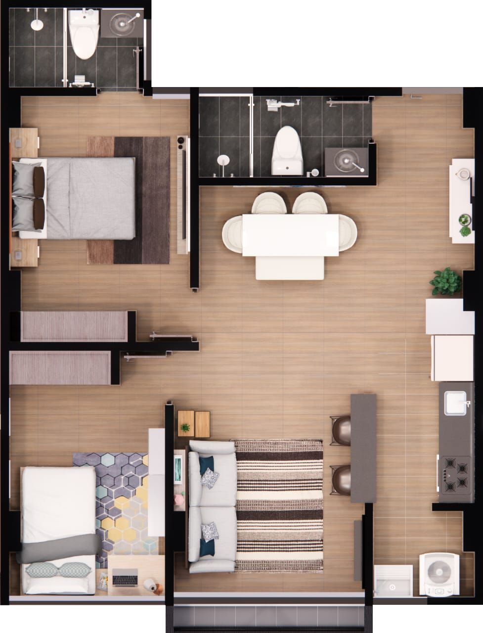 Proyectos Vivienda Nueva Edificio San Angel Apartamento en venta Cundinamarca Bogotá Santa Rosita 50 m2 Habitaciones 2 Baños 1 Garajes 0 Precio $900000000