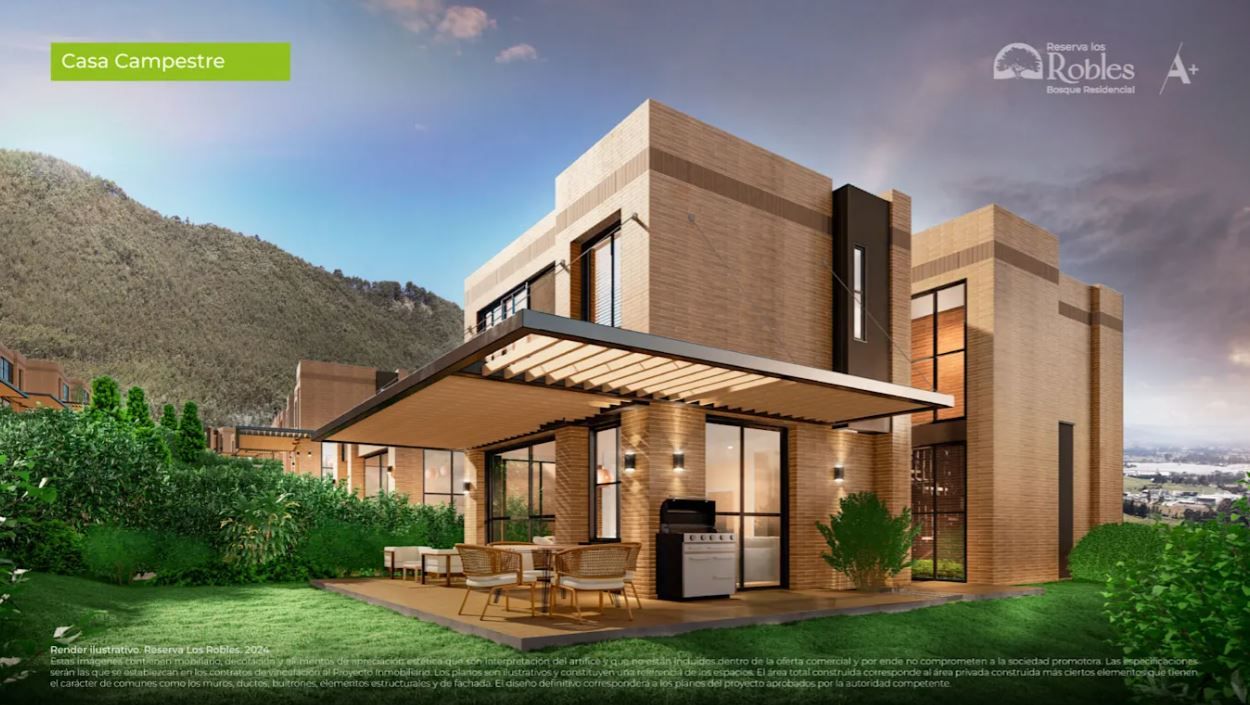 Proyectos en Construcción Reserva Los Robles Casa en venta Cundinamarca Cajicá Cajica 130 m2 Habitaciones 2 Baños 3 Garajes 3 Precio $1173080000