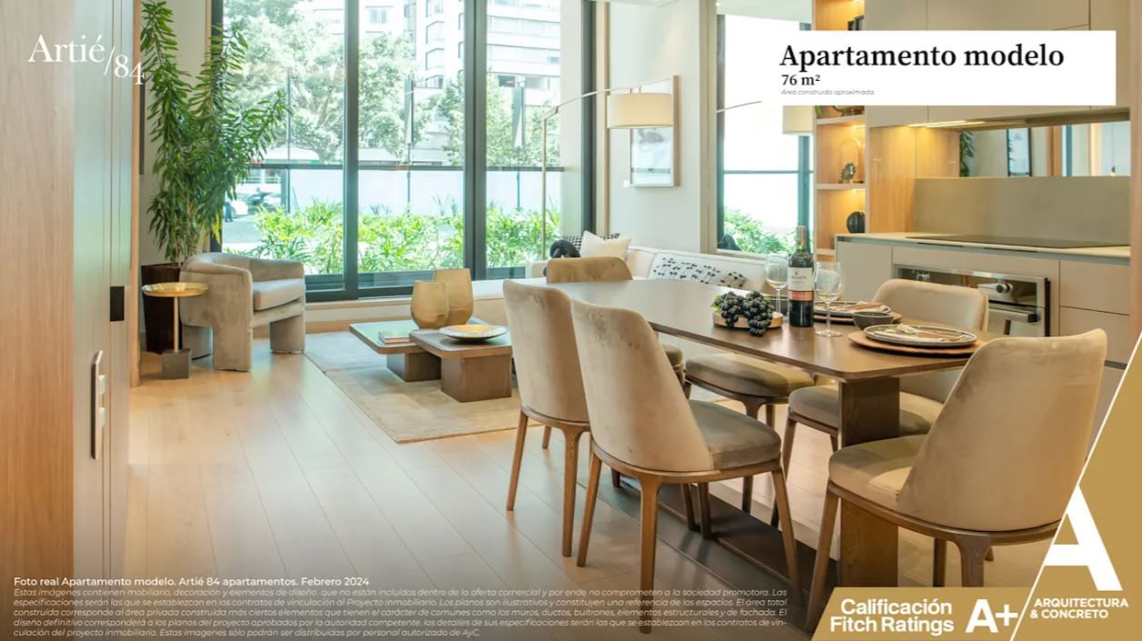 Proyectos Vivienda Nueva Artie 84 Apartamento en venta Cundinamarca Bogotá La Cabrera 55 m2 Habitaciones 1 Baños 1 Garajes 1 Precio $986780000