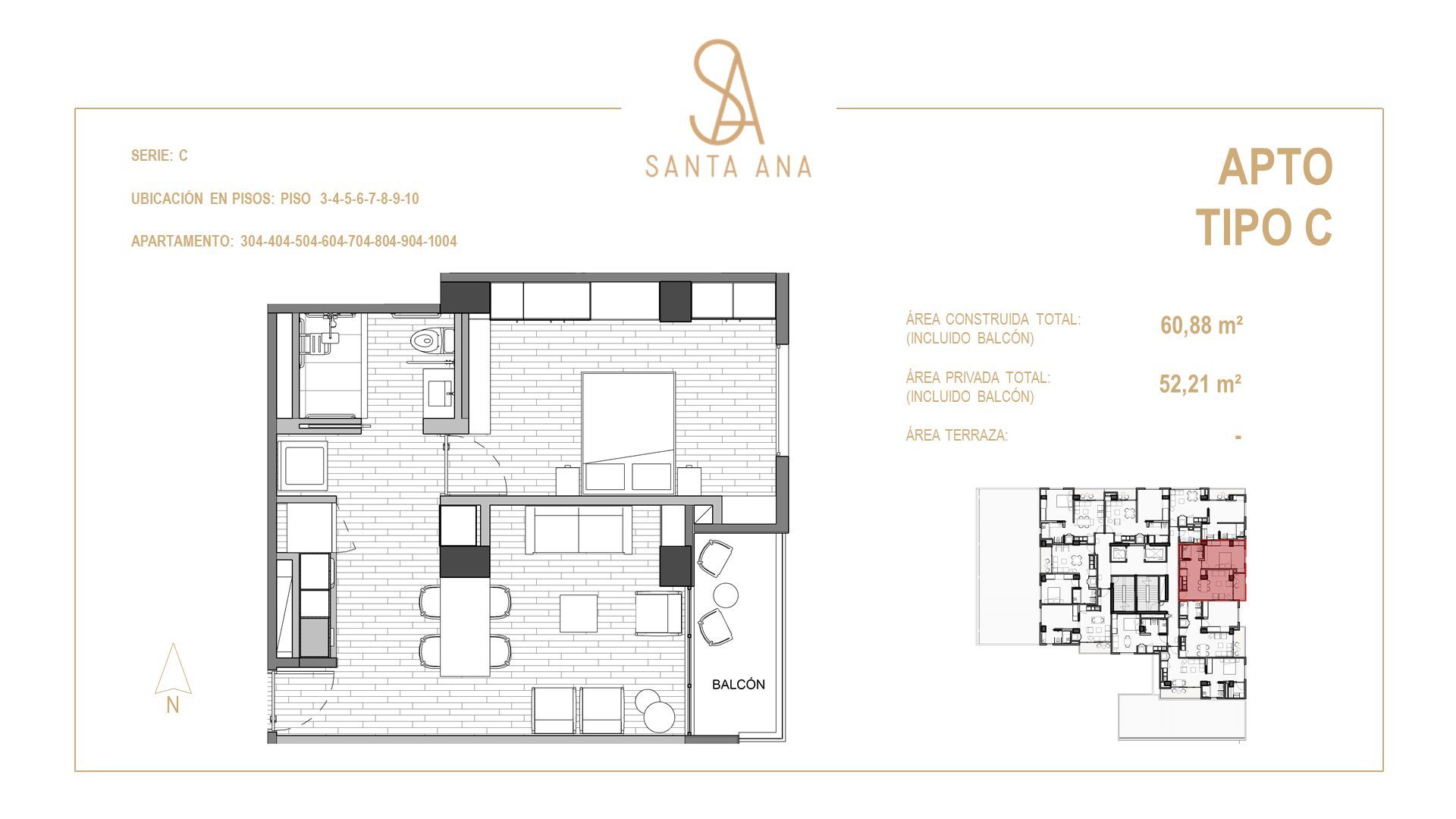 Proyectos Entrega Inmediata Santa Ana Apartamento en venta Cundinamarca Bogotá Otros 60 m2 Habitaciones 1 Baños 1 Garajes 0 Precio $1690848000