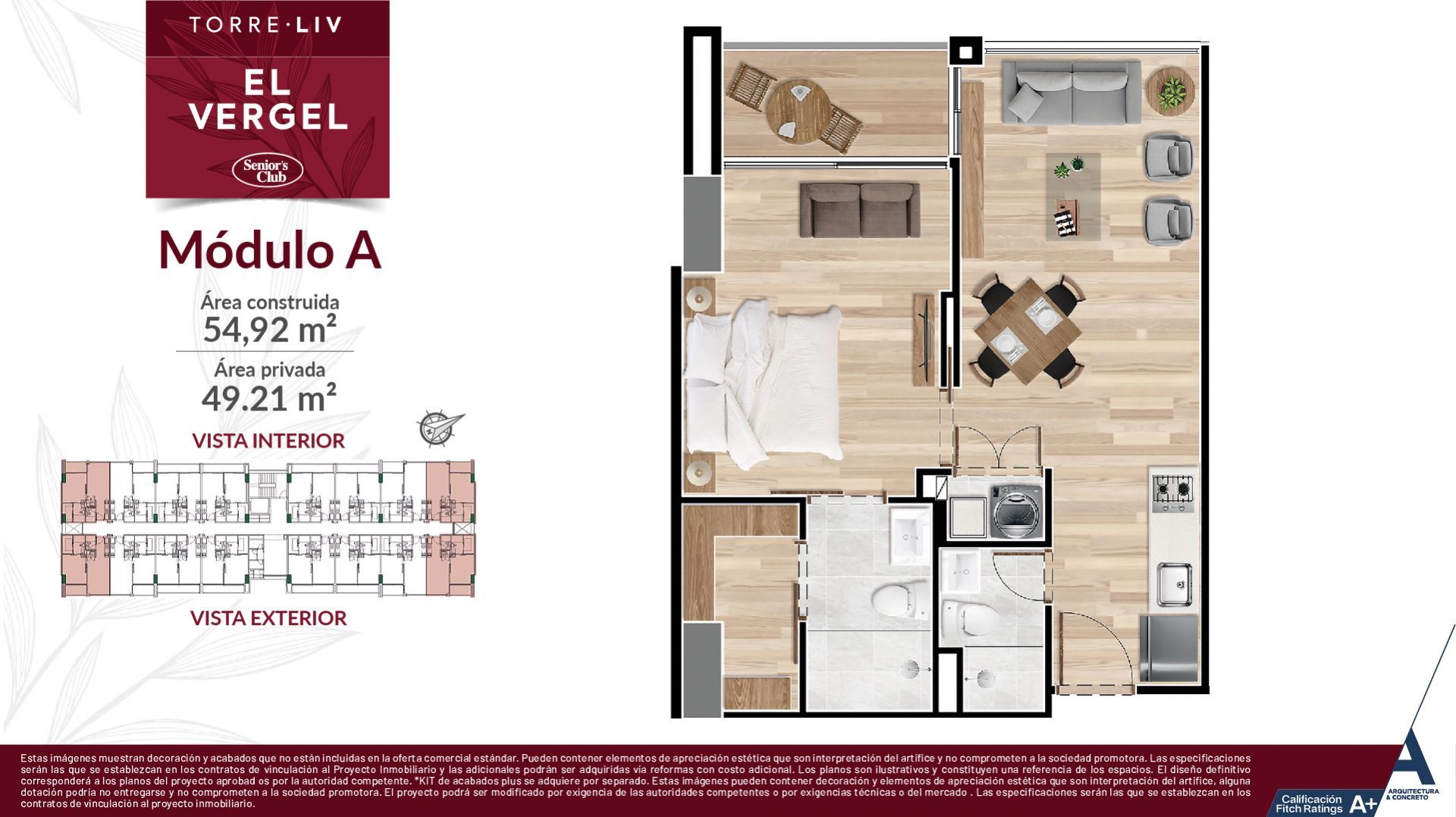 Proyectos Vivienda Nueva Senior`s Club El Vergel - Senior Apartamento en venta Antioquia Medellín Otros 54 m2 Habitaciones 1 Baños 2 Garajes 1 Precio $638416700