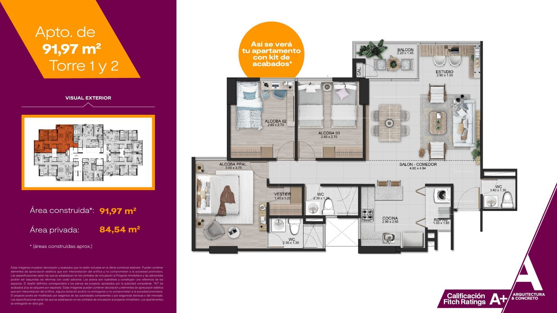 Proyectos en Construcción Vivari San Nicolás Apartamento en venta Antioquia Medellín Rionegro 91 m2 Habitaciones 3 Baños 3 Garajes 1 Precio $697668800