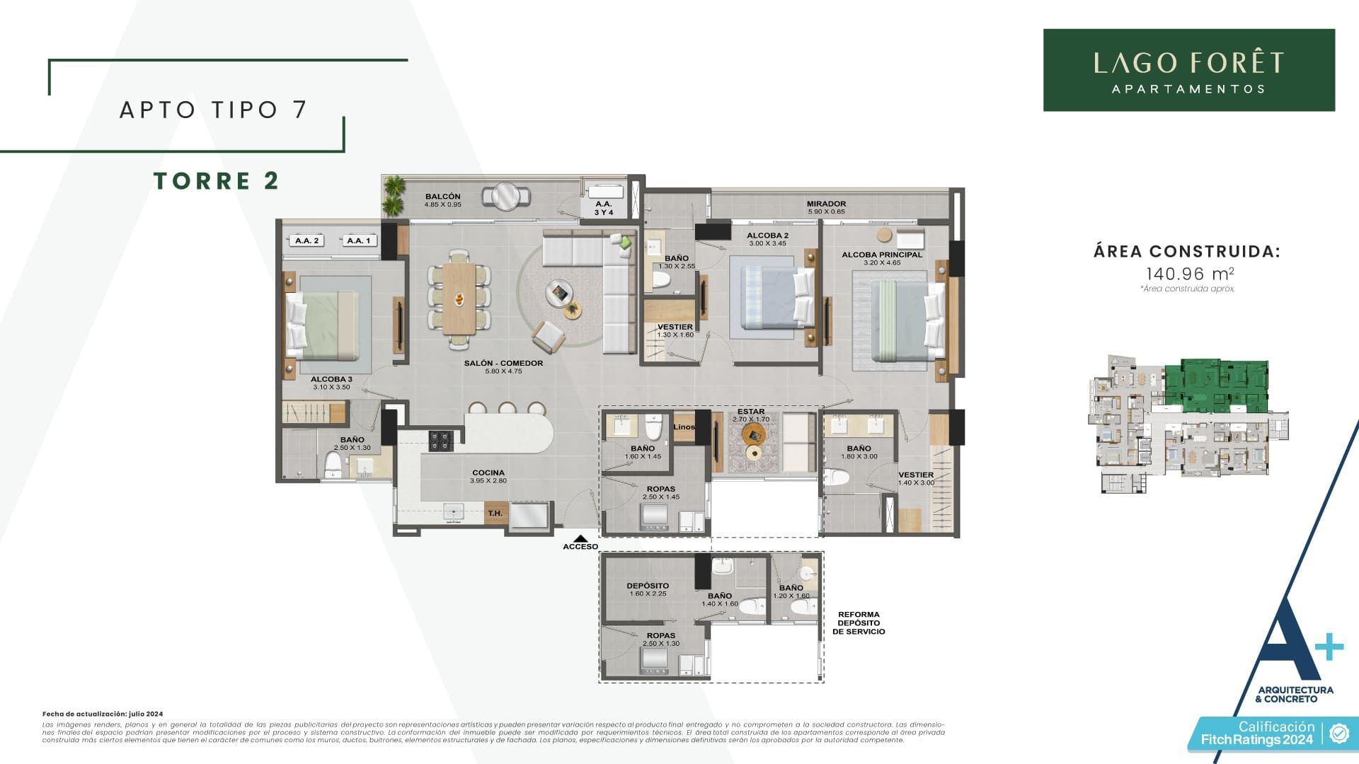 en undefined Undefined Undefined Undefined 154 m2 Habitaciones 3 Baños 4 Precio $1720826000