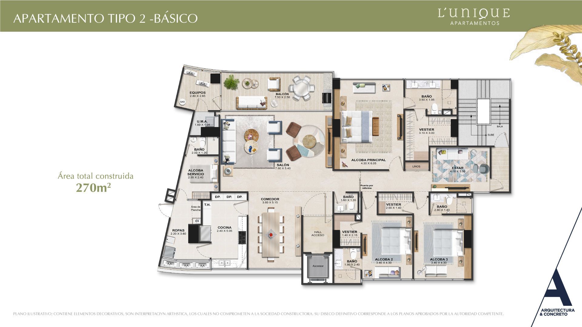 Proyectos Vivienda Nueva L Unique Apartamento en venta Atlántico Barranquilla Riomar 270 m2 Habitaciones 3 Baños 4 Garajes 0 Precio $3019868000