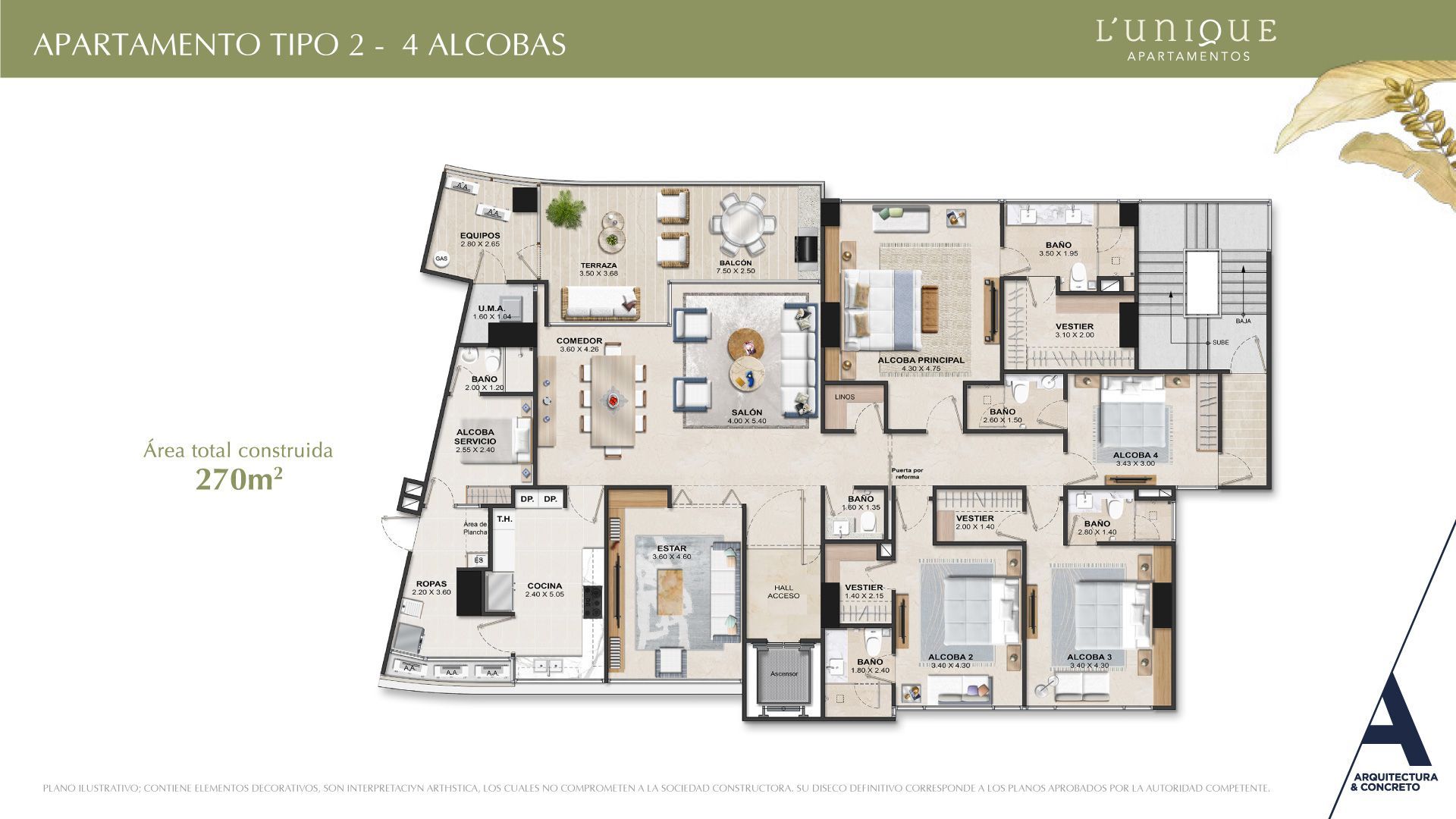  en undefined Undefined Undefined Undefined 287 m2 Habitaciones 3 Baños 4 Garajes 1 Precio $3351567000