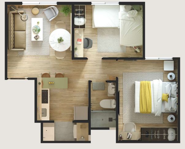 Proyectos Vivienda Nueva Heliconias Ciudad Floral Apartamento en venta Caldas Manizales Manizales 38 m2 Habitaciones 2 Baños 1 Garajes 0 Precio $143951000