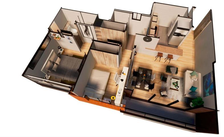 Proyectos en Construcción Fuerteventura Reservado Apartamento en venta Cundinamarca La Calera Fuerteventura 54 m2 Habitaciones 2 Baños 2 Garajes 1 Precio $341636000